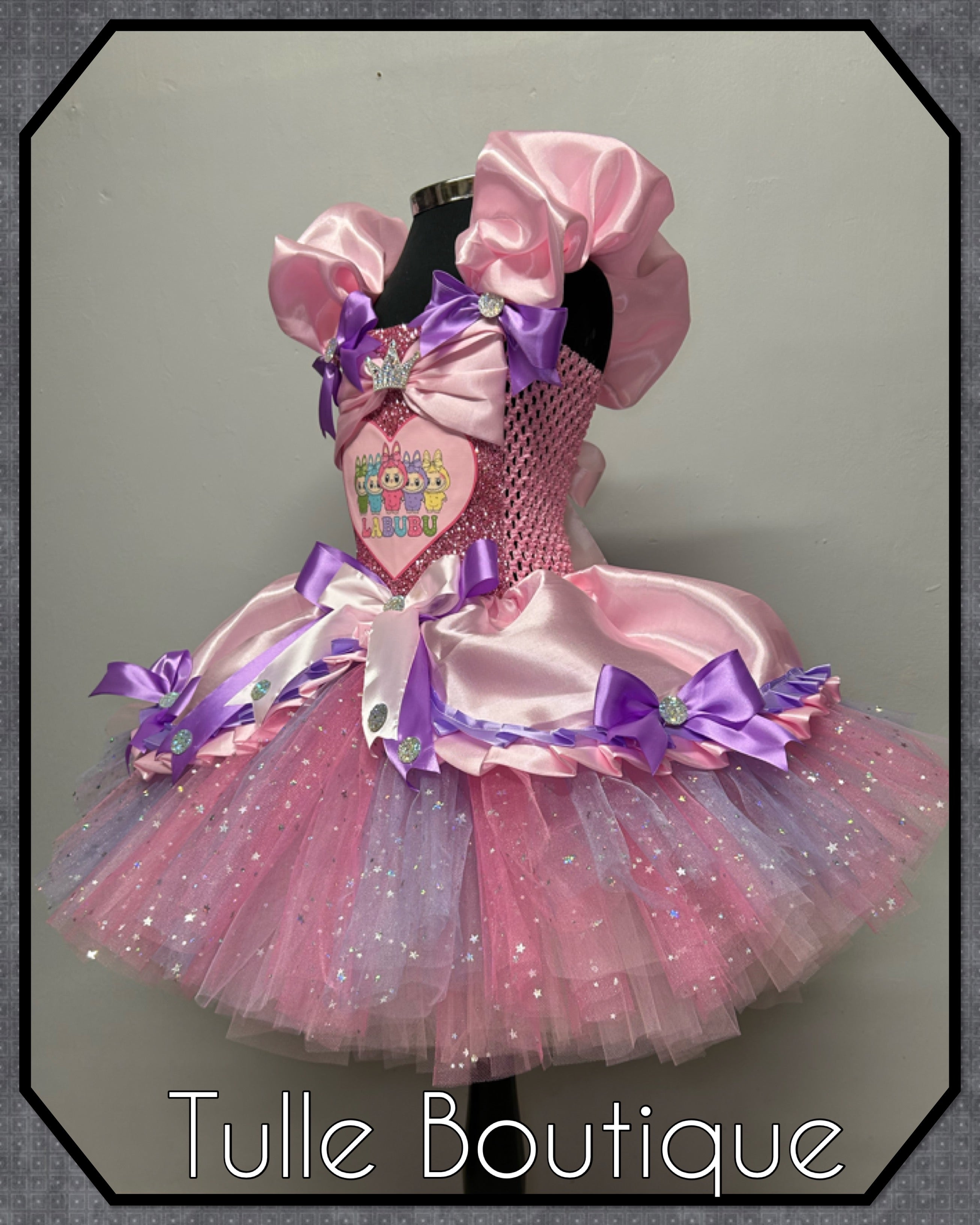 Girls toddlers Labubu Princess tutu dress, birthday ballgown, fancy dress costume
