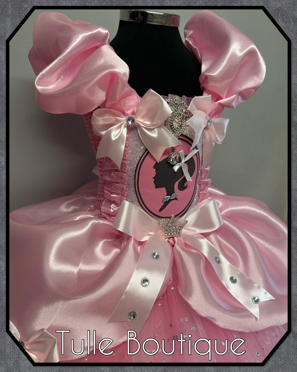 Girls toddlers Barbie Pink Princess tutu dress, birthday ballgown, fancy dress costume