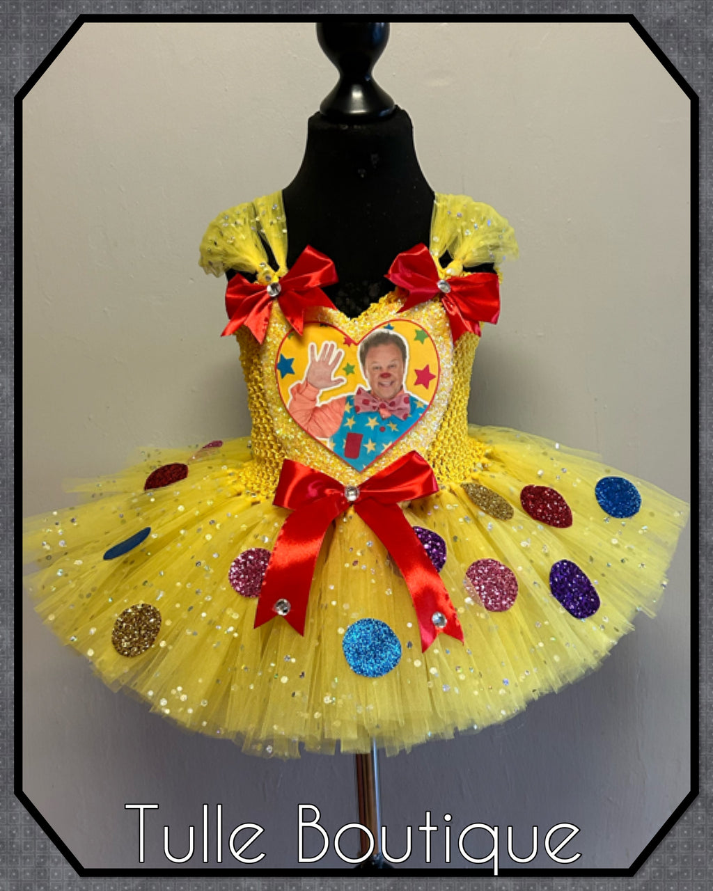 Girls toddlers Mr Tumble sparkle tutu dress, ballgown,fancy dress costume