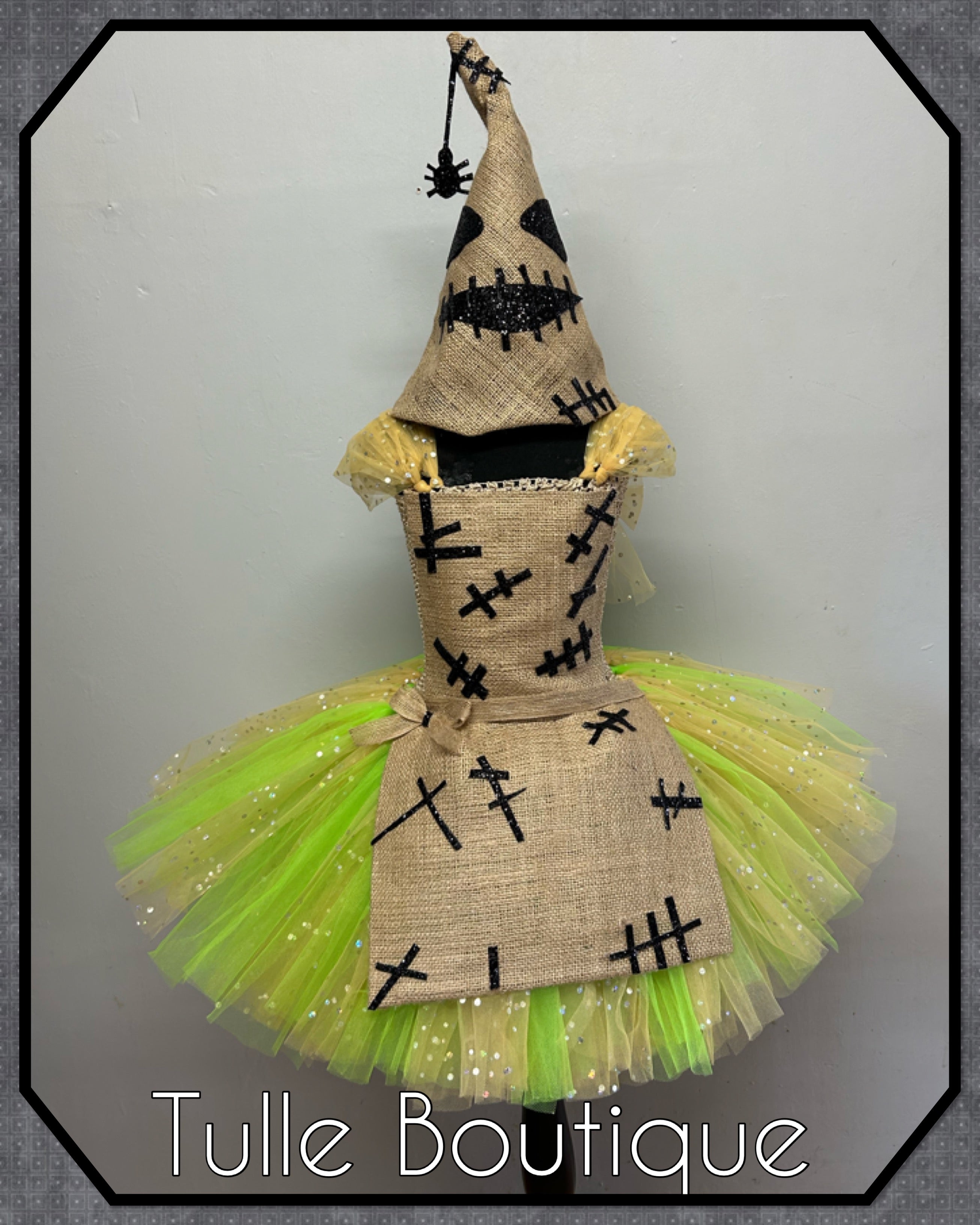Girls toddlers Oogie Boogie ballgown, nightmare before Christmas Halloween fancy dress costume
