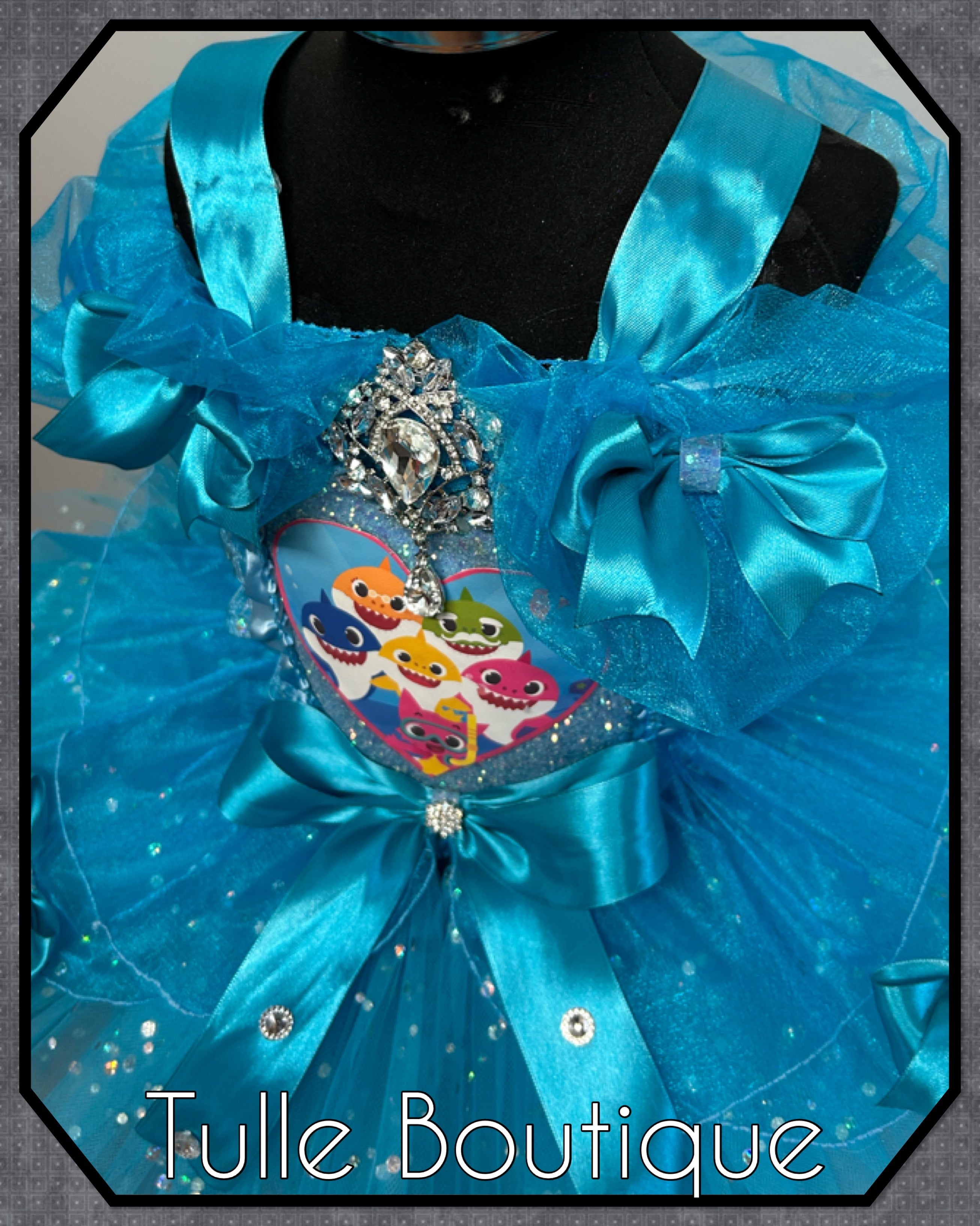 Girls toddlers Princess Baby shark tutu birthday party dress,ballgown, fancy dress costume