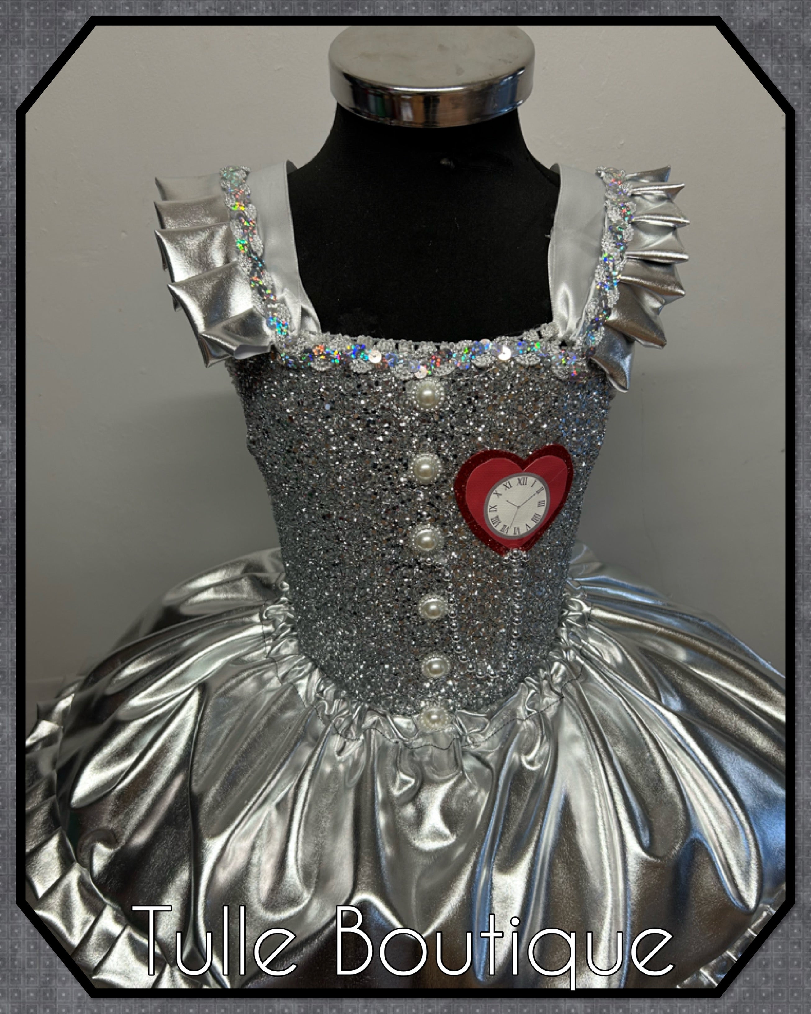 Girls toddlers The Tin man tutu dress, ballgown, wizard of Oz fancy dress costume