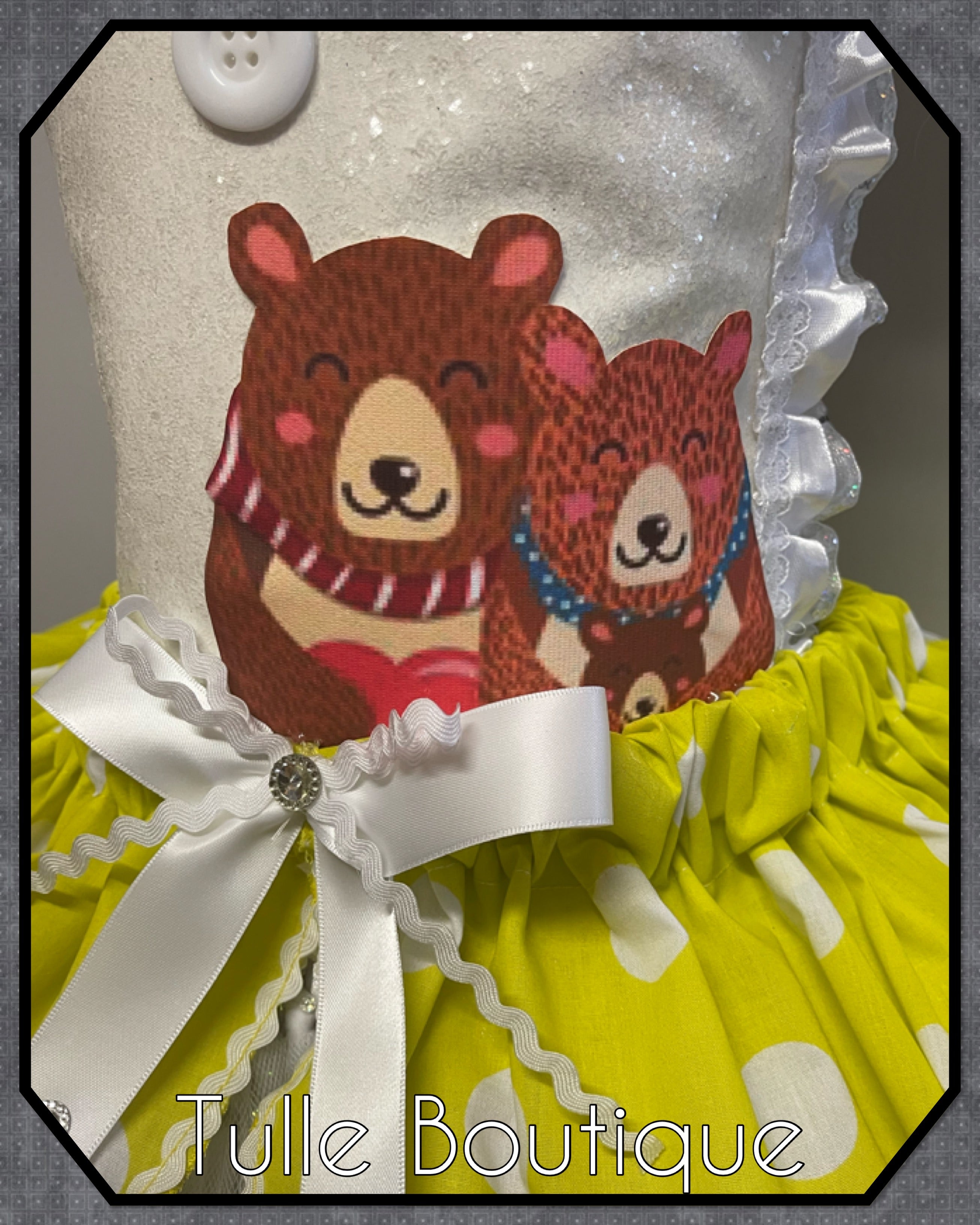 Girls toddlers Goldilocks and the three bears tutu dress, ballgown, fancy dress costume