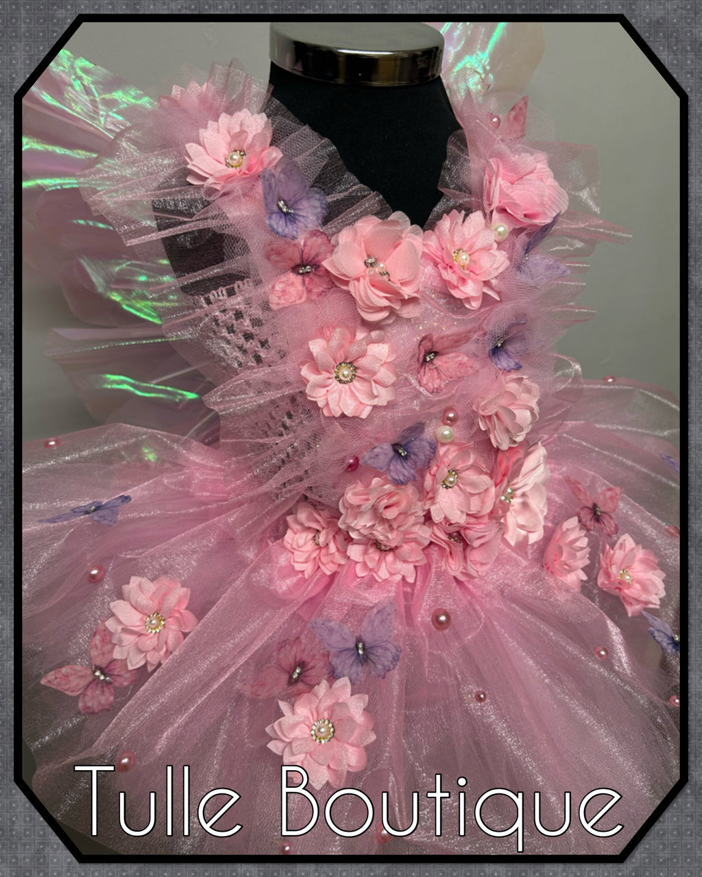 Girls toddlers Lena enchanted pink fairy tutu dress, ballgown, fancy dress costume