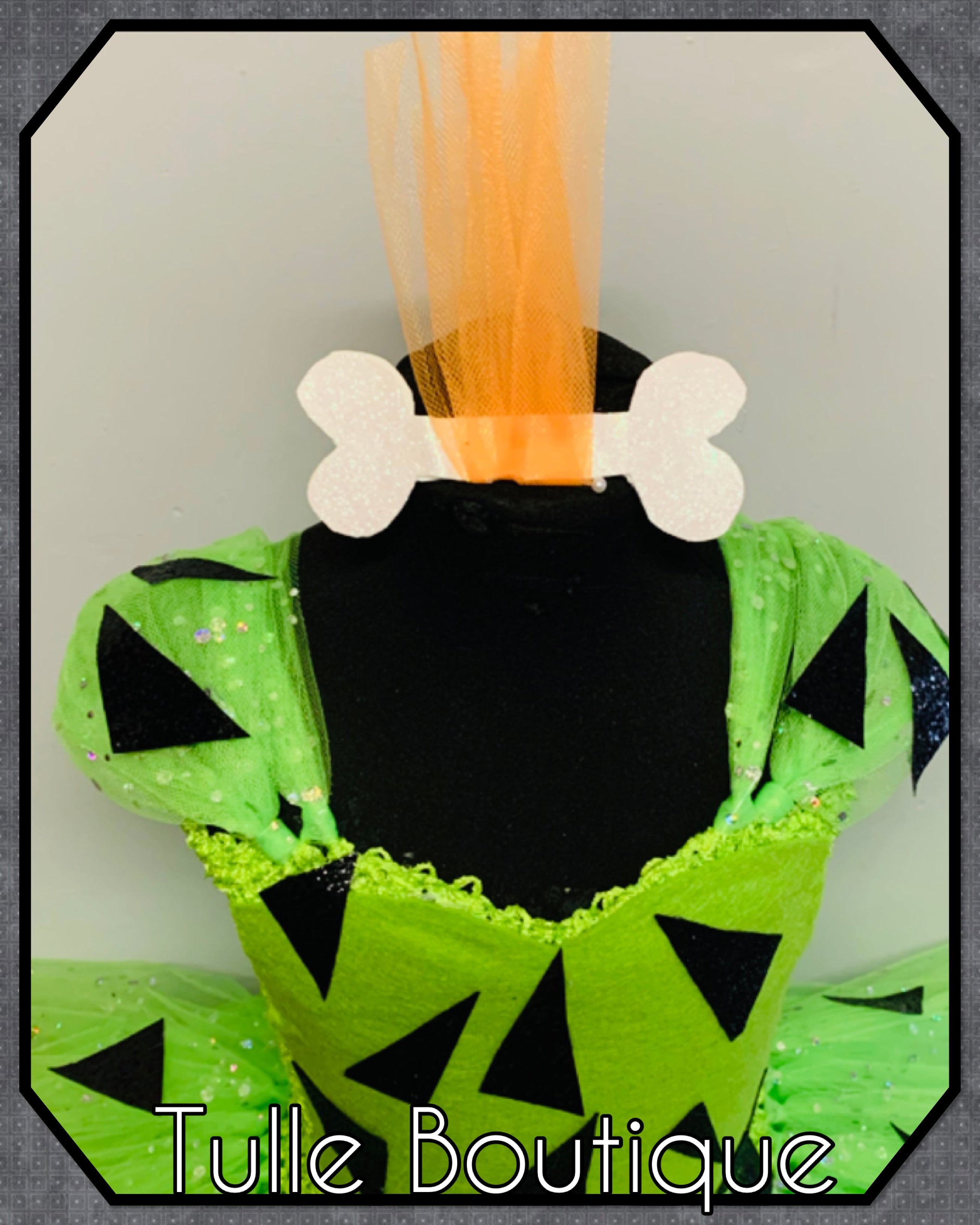 Girls toddlers Flintstones Pebbles dress, ballgown, book day Pebbles fancy dress costume