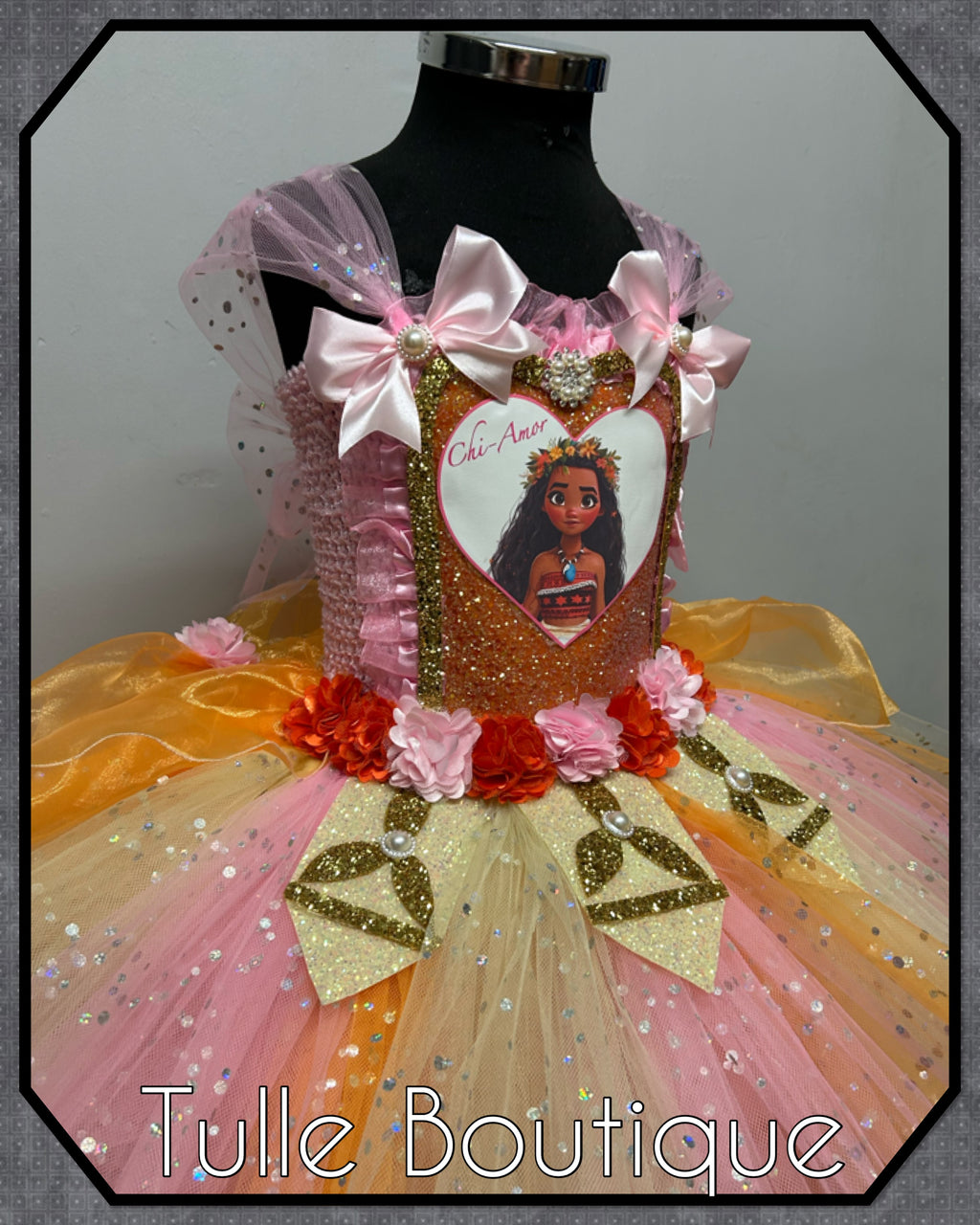 Girls toddlers Princess Moana tutu dress, ballgown,fancy dress costume