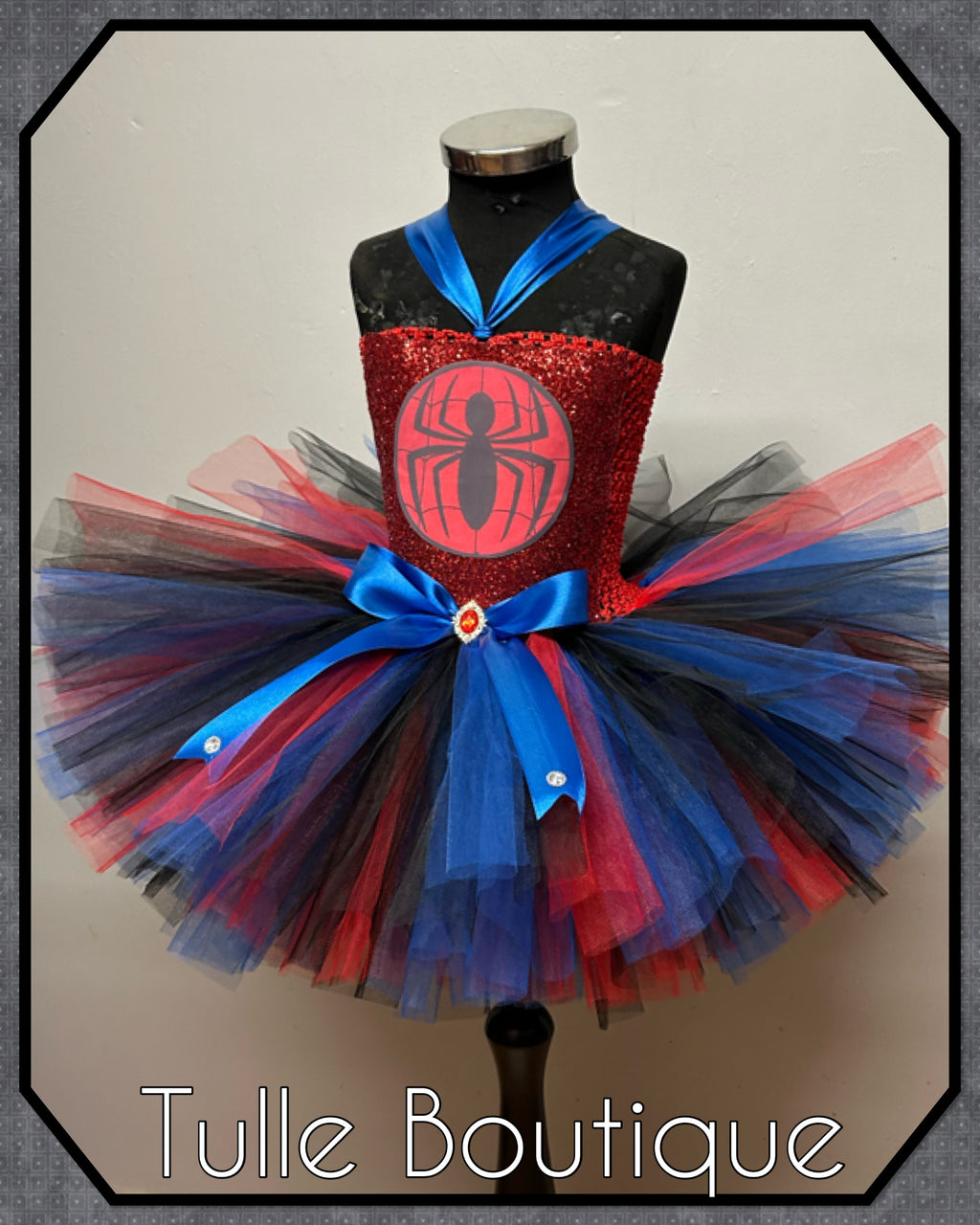 Girls toddlers Spiderman tutu dress, ballgown, fancy dress costume