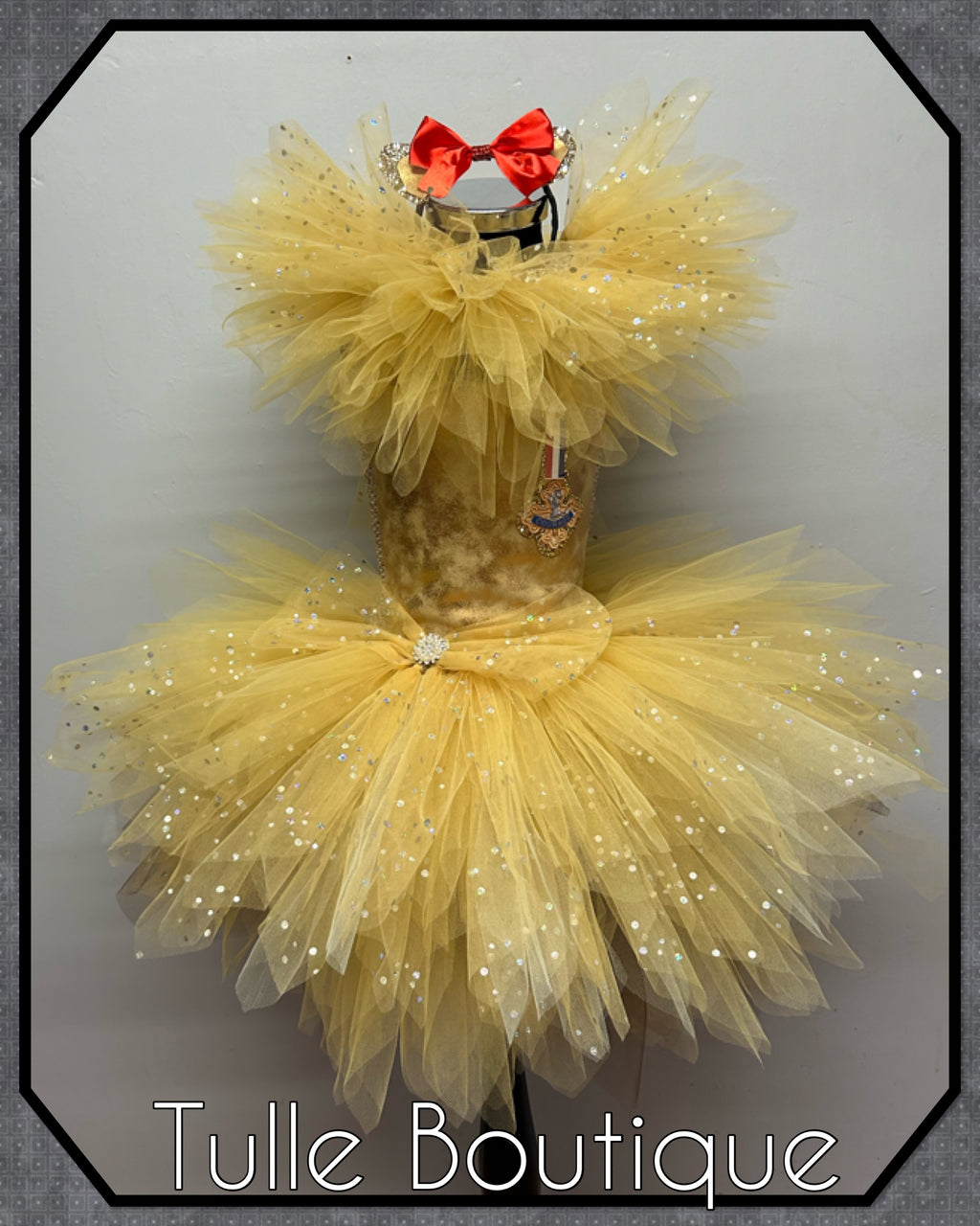 Girls toddlers The cowardly lion tutu dress, ballgown, wizard of Oz fancy dress costume