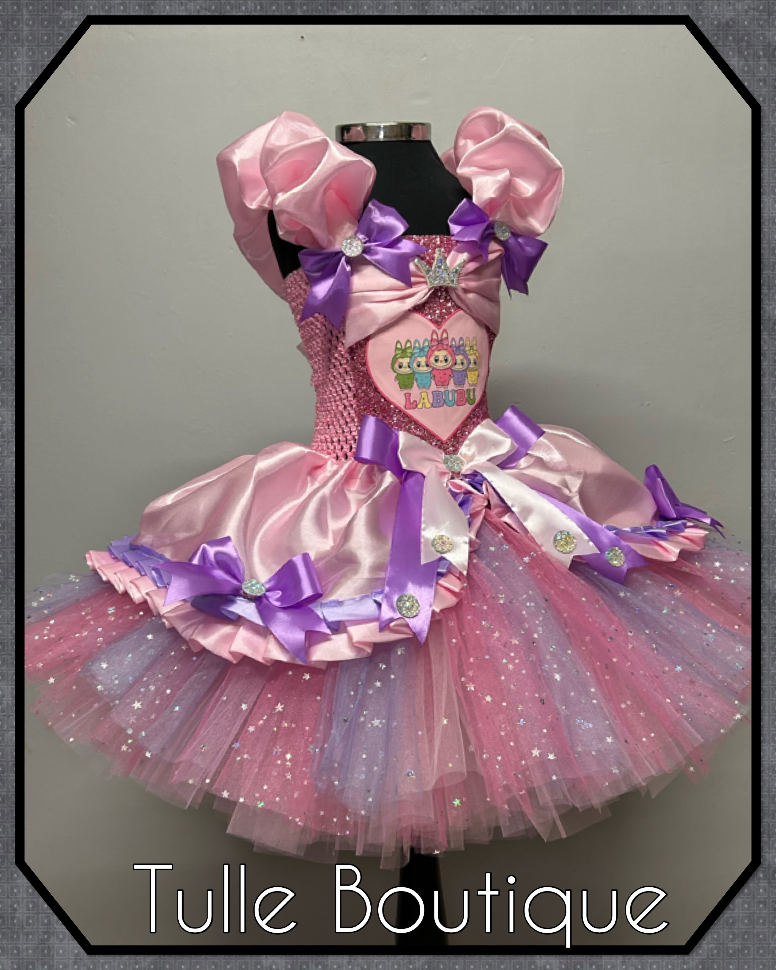 Girls toddlers Labubu Princess tutu dress, birthday ballgown, fancy dress costume