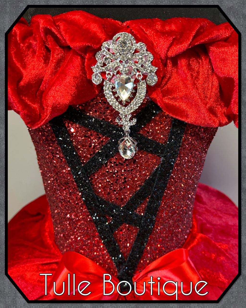 Girls toddlers Red Devil tutu birthday party dress,ballgown, fancy dress costume