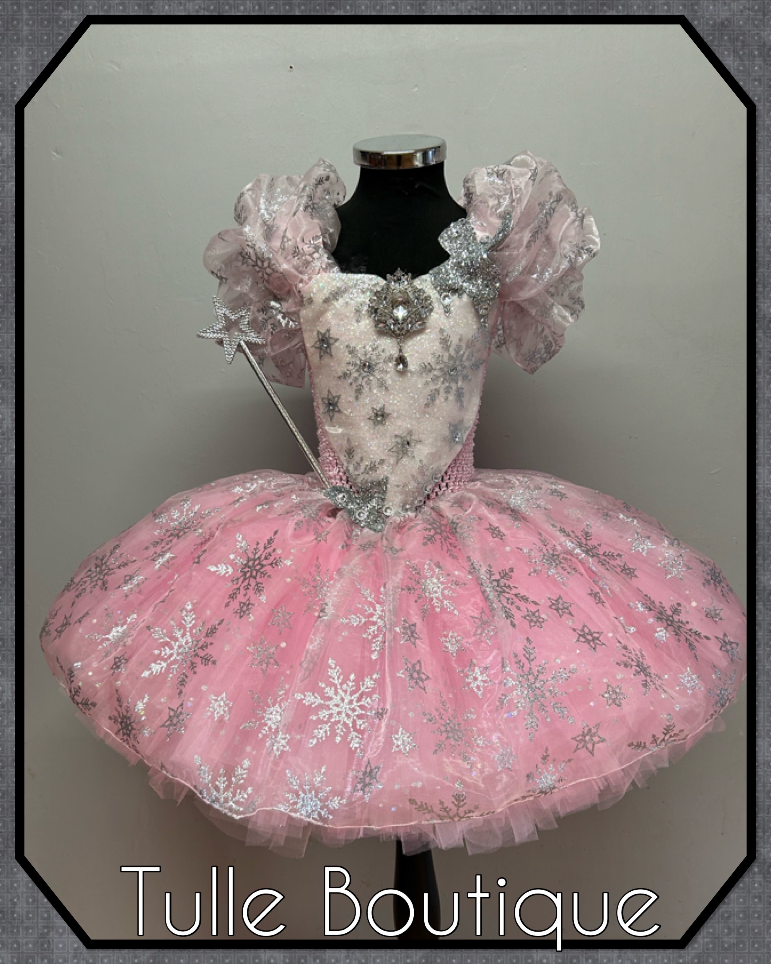 Girls toddlers wizard of Oz Glinda the good witch tutu dress,ballgown, fancy dress costume