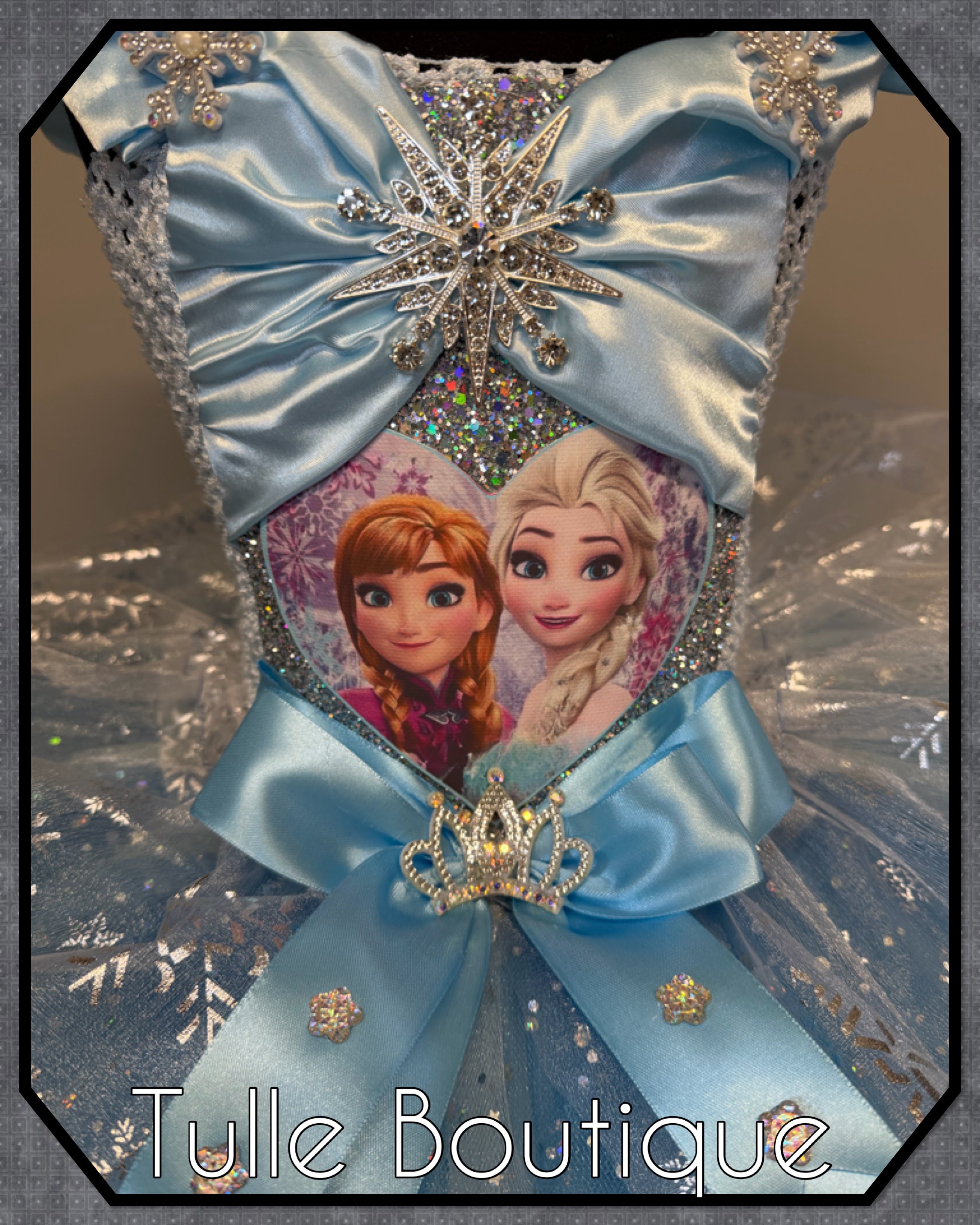 Girls toddlers Princess Elsa sky blue satin tutu dress, frozen ballgown, fancy dress costume