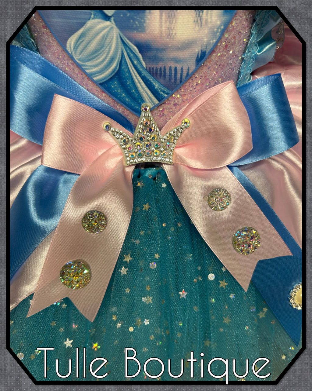 Girls toddlers Cinderella pink and blue Princess tutu dress, birthday ballgown, fancy dress costume