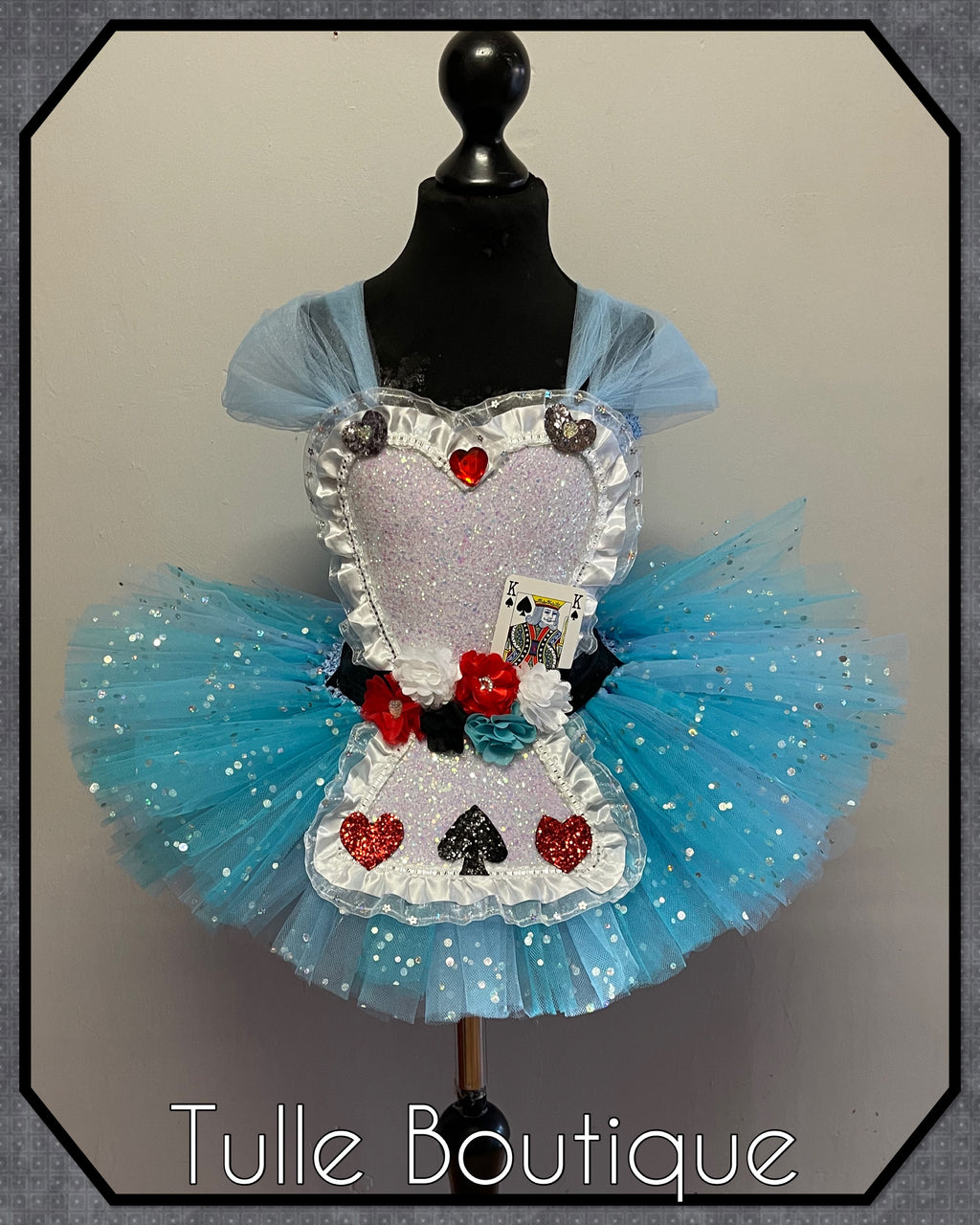Girls toddlers Alice tutu dress, ballgown, Alice in wonderland fancy dress costume