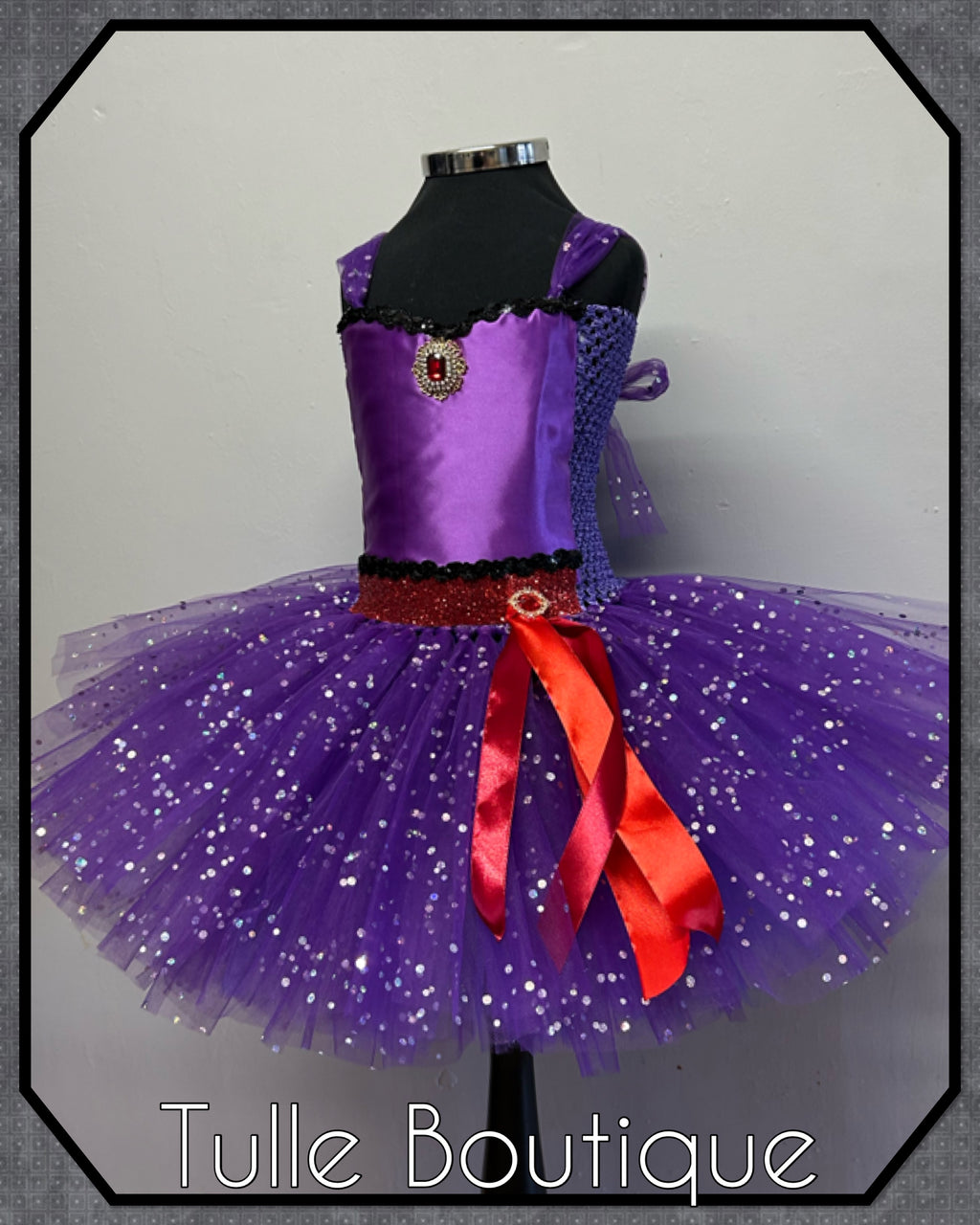 Girls toddlers Evil Queen tutu dress, ballgown, fancy dress costume