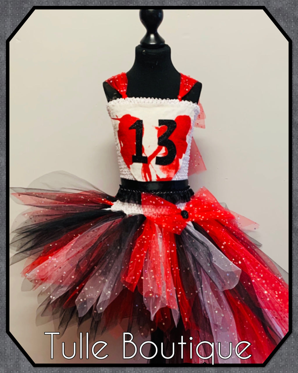 Girls toddlers zombie cheerleader tutu dress, ballgown,halloween fancy dress costume