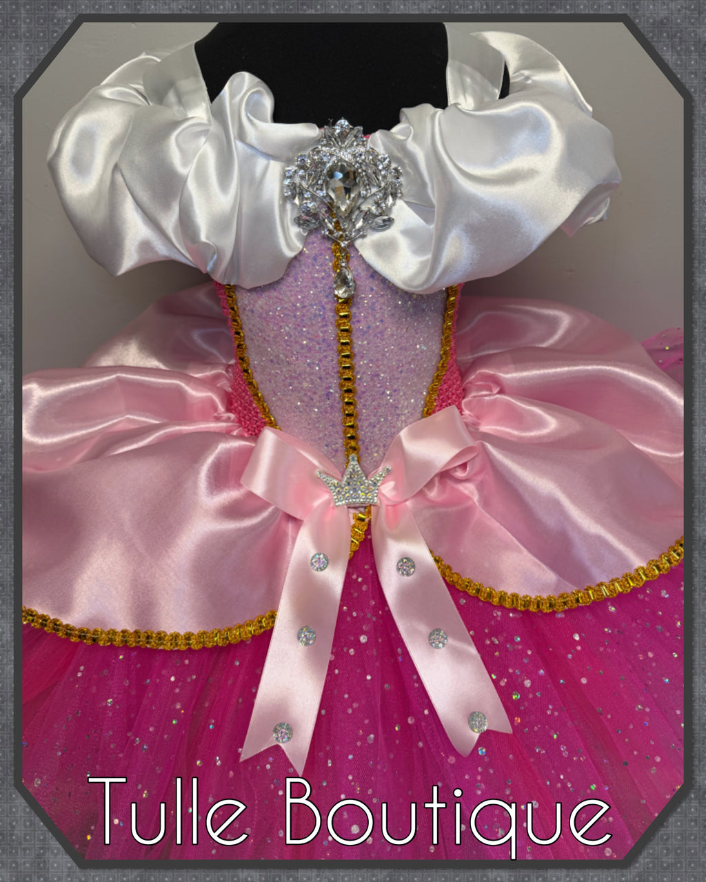 Girls toddlers Princess Aurora tutu dress, sleeping beauty ballgown, fancy dress costume