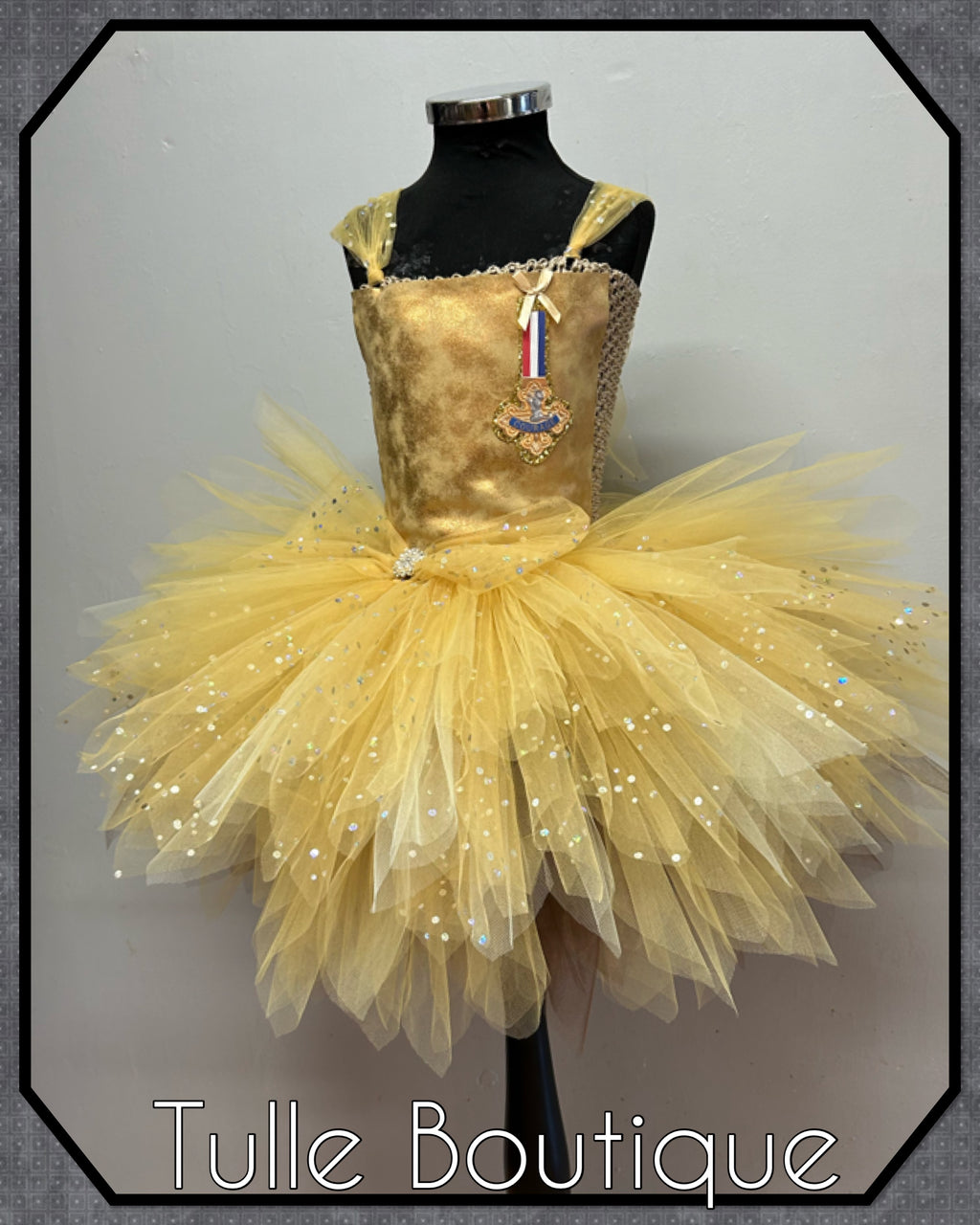 Girls toddlers The cowardly lion tutu dress, ballgown, wizard of Oz fancy dress costume