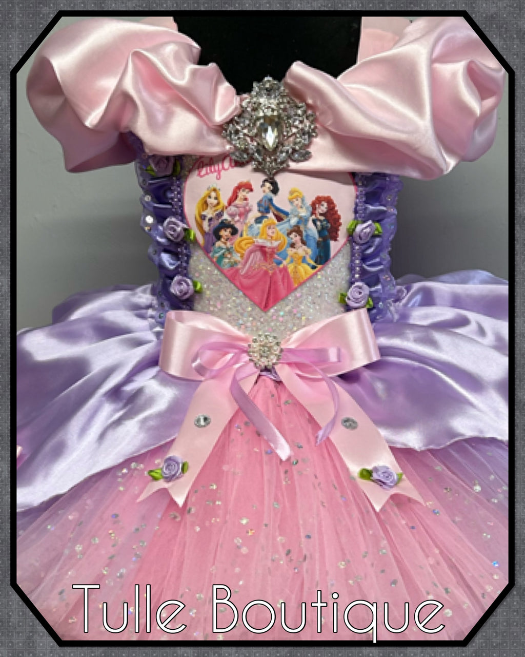 Girls toddlers Disney Princess pink and lilac  tutu dress, birthday ballgown, fancy dress costume