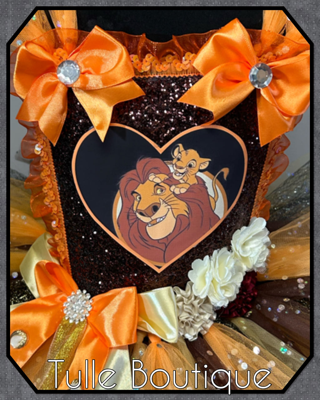 Girls toddlers Lion King Mufasa and Simba tutu dress, ballgown, fancy dress costume