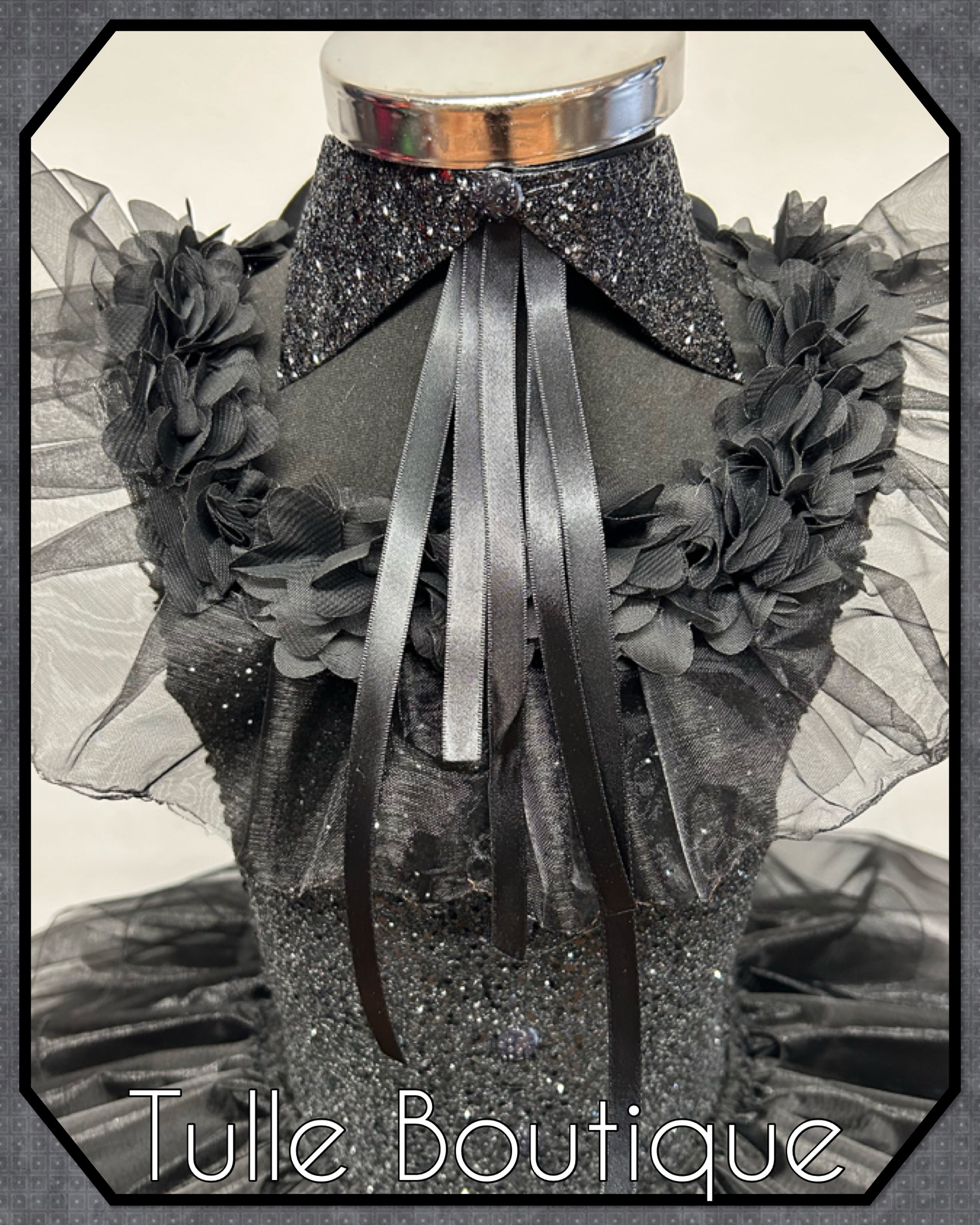 Girls toddlers Wednesday Addams Prom tutu dress, ballgown,Halloween fancy dress costume