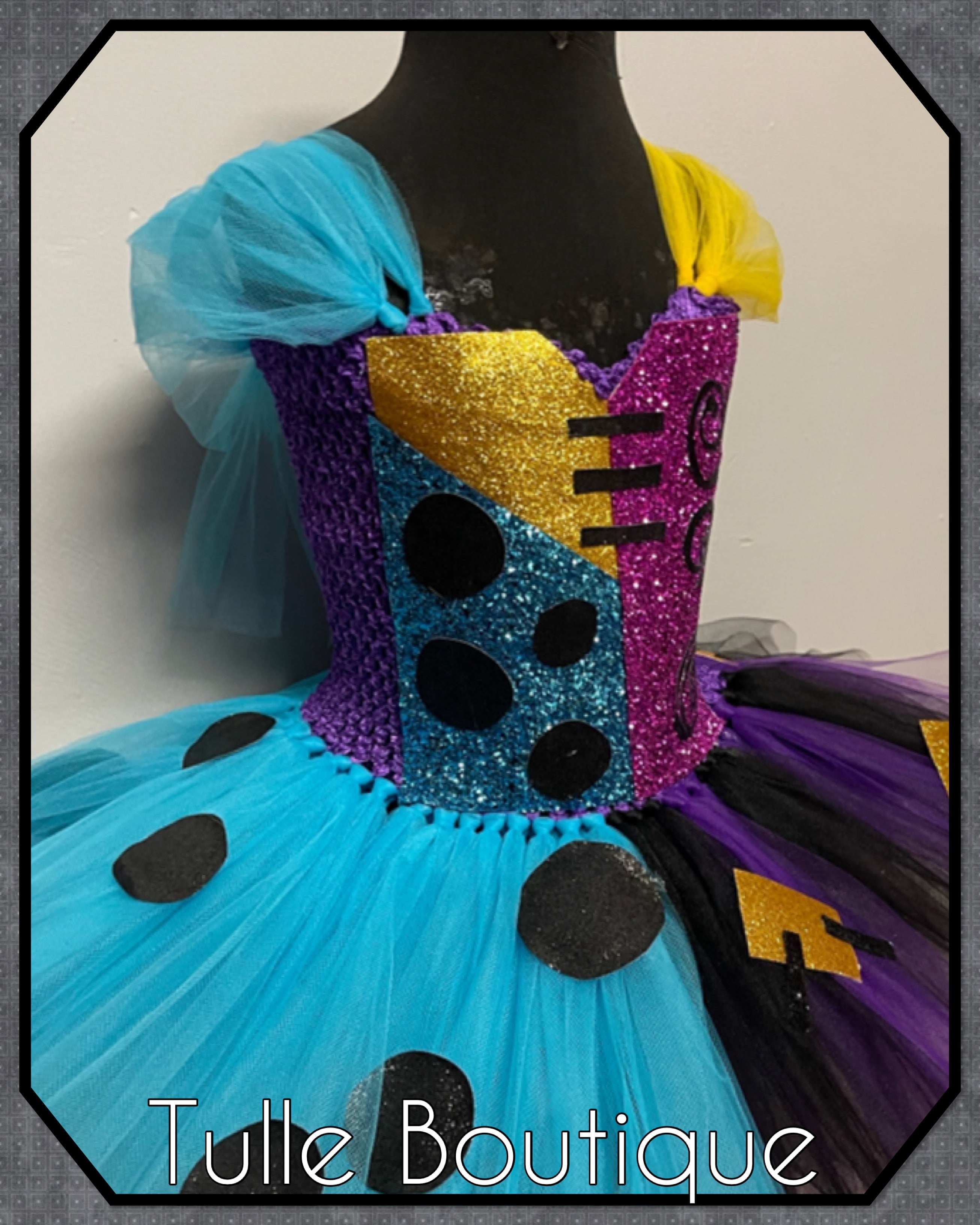 Girls toddlers Halloween Sally tutu dress, ballgown, nightmare before Christmas fancy dress costume