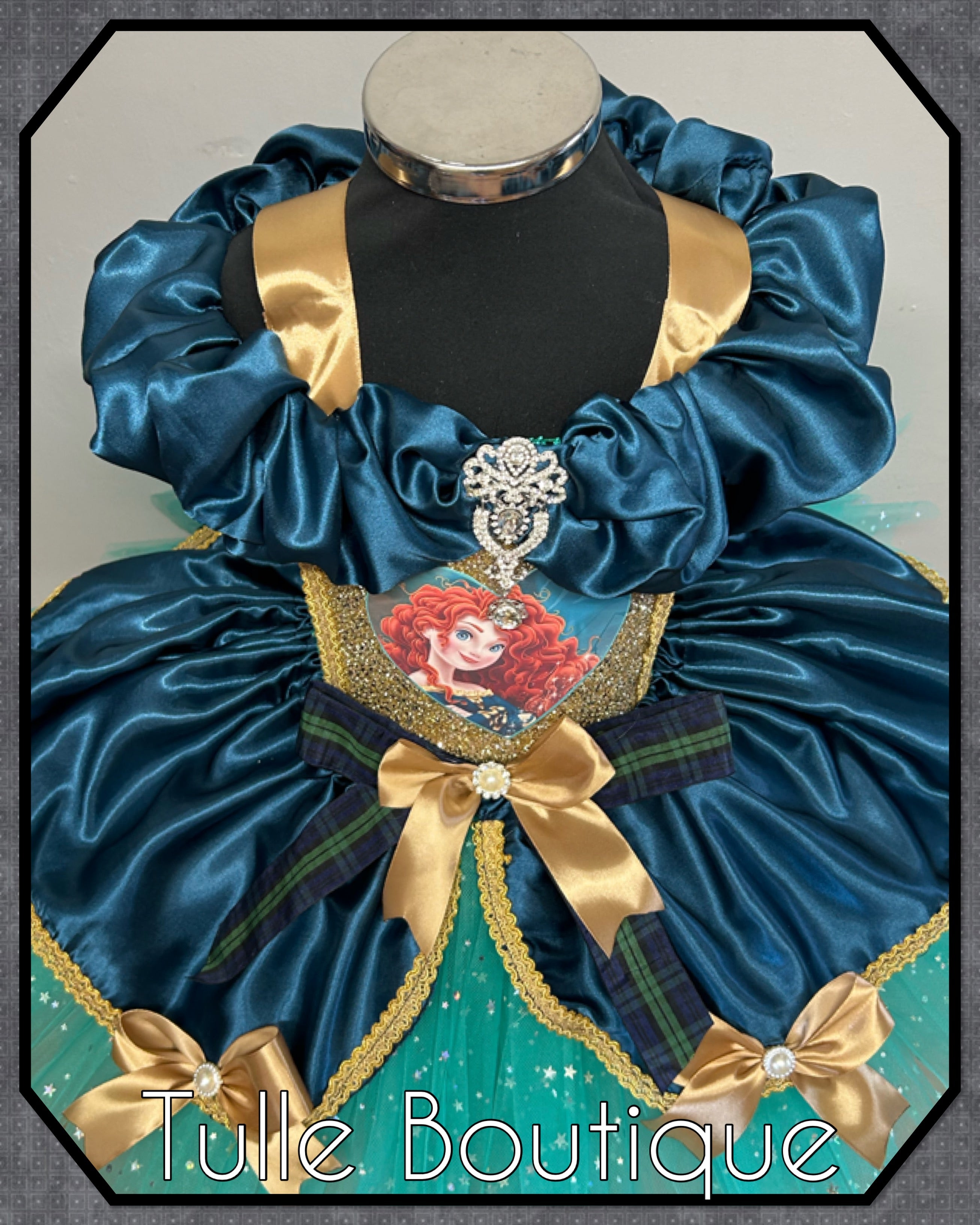 Girls toddlers Brave Princess Merida tutu dress,ballgown, fancy dress costume