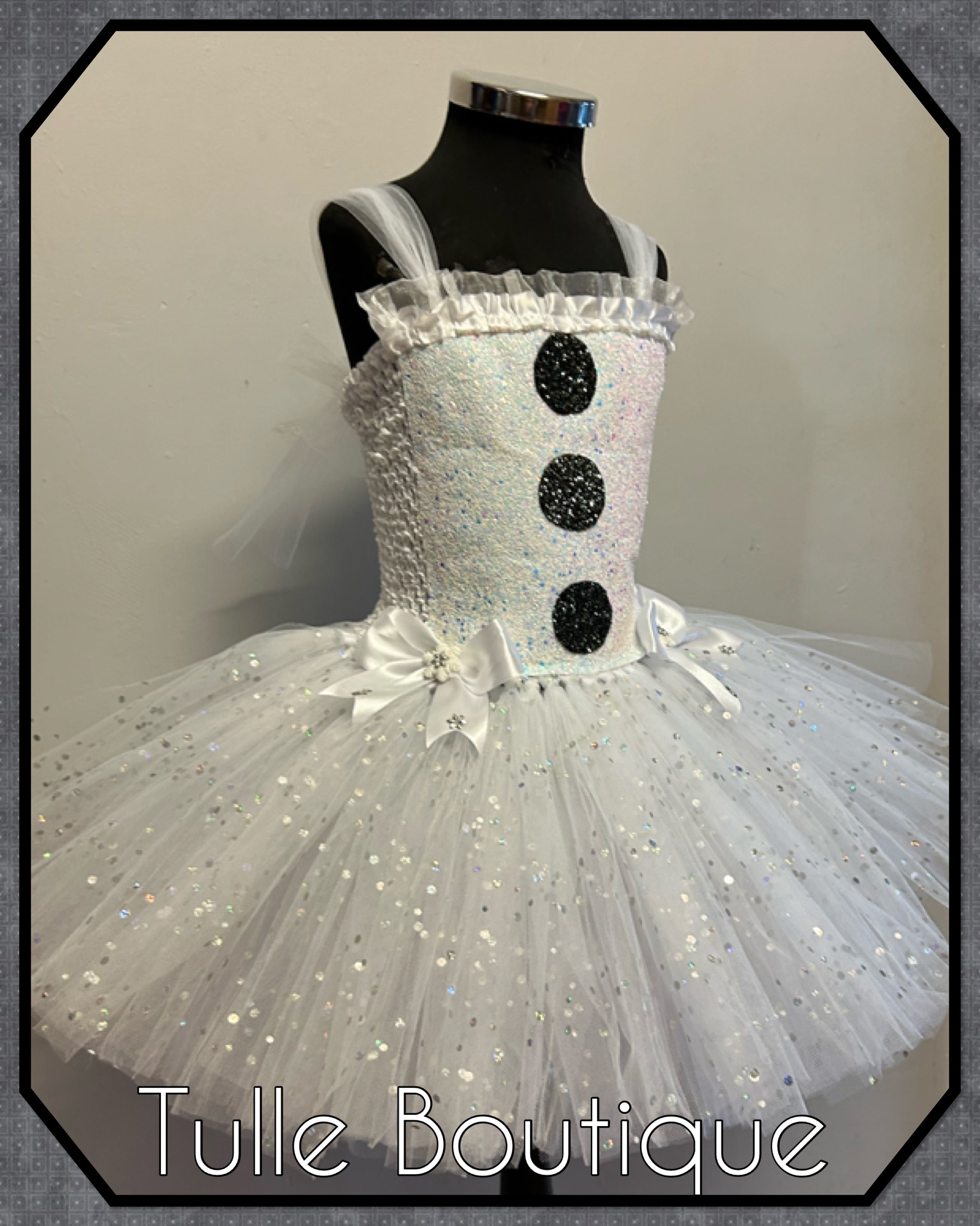 Girls toddlers Snowman tutu dress, ballgown,Olaf fancy dress costume