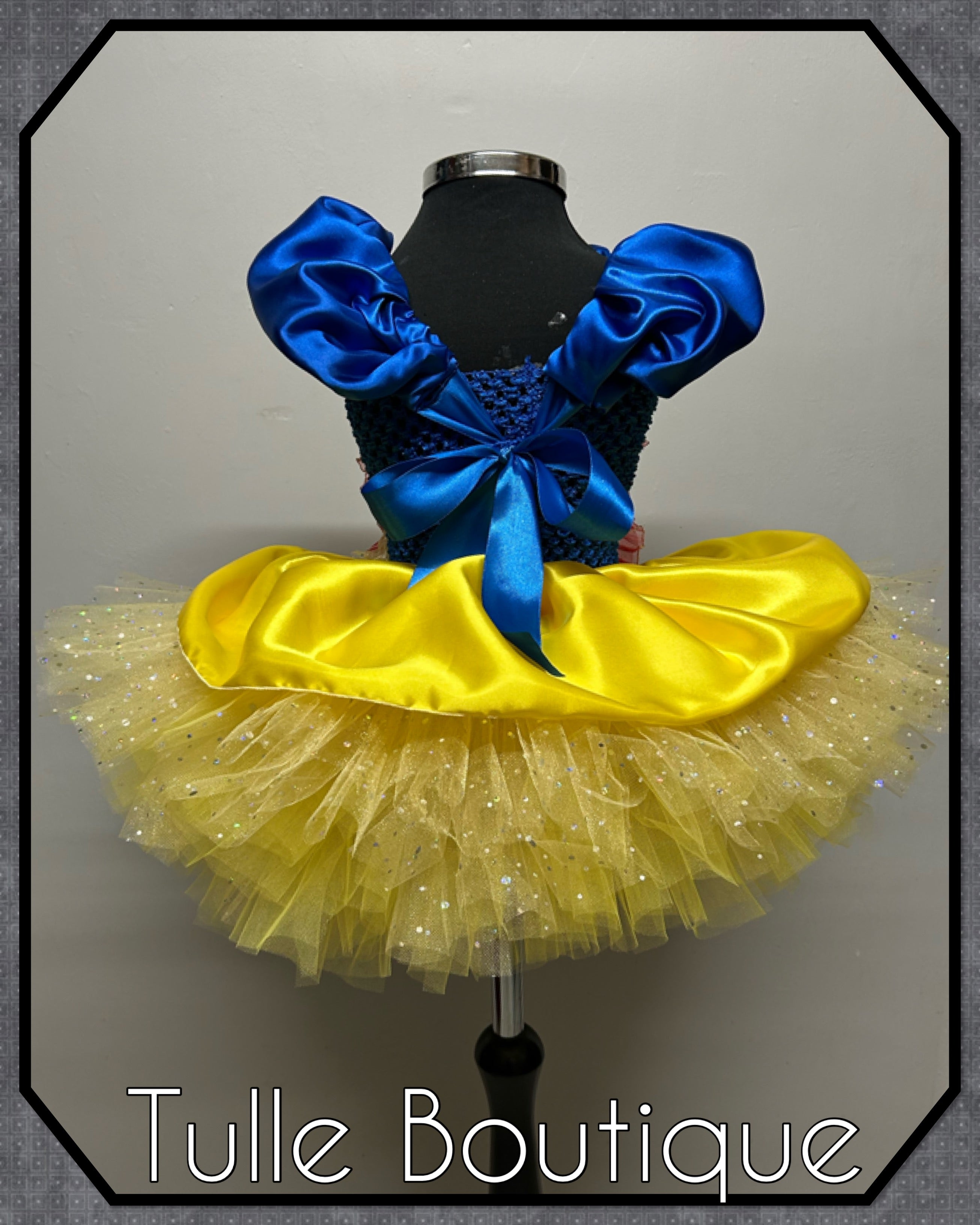 Girls toddlers Snow White Princess tutu birthday party dress,ballgown, fancy dress costume