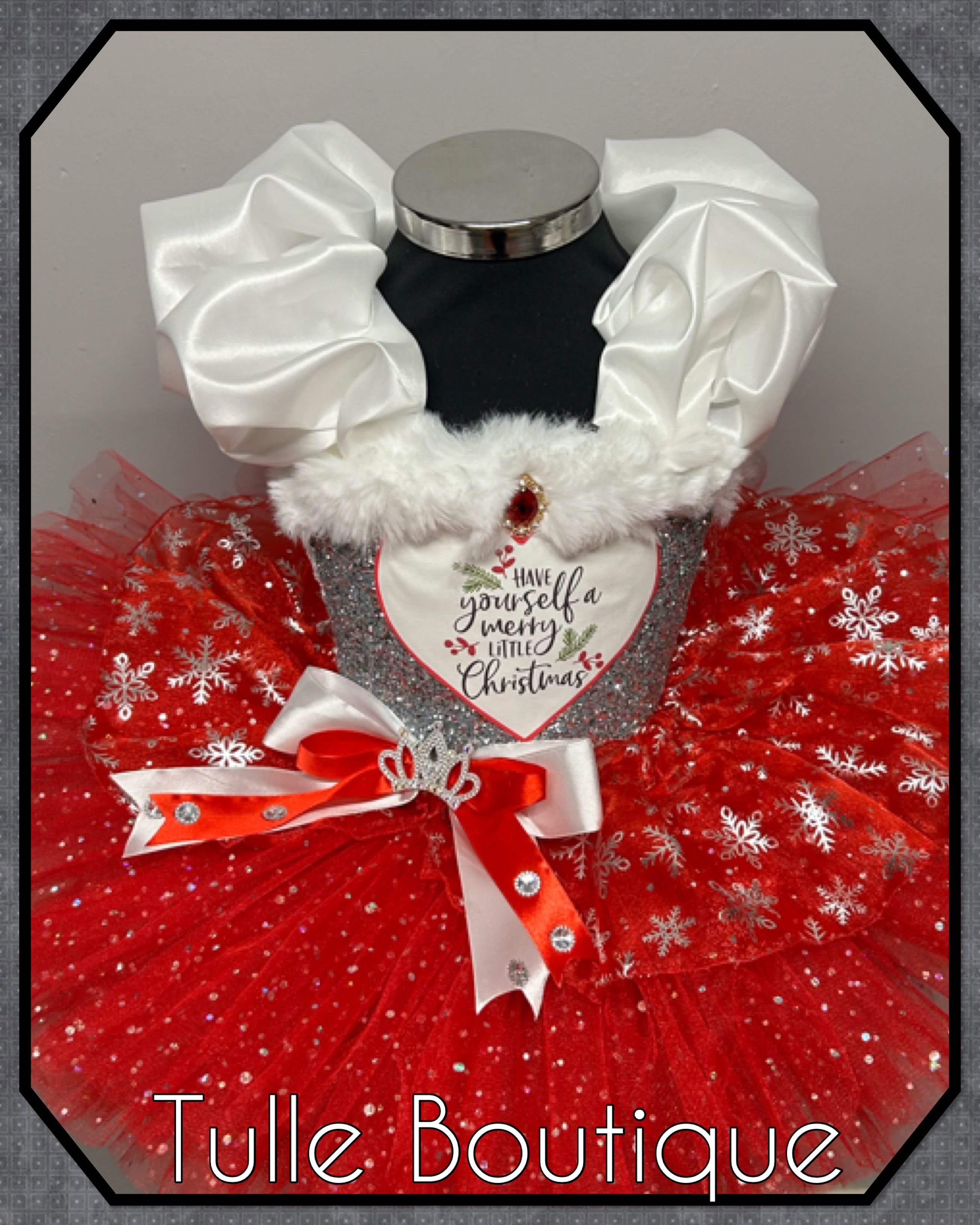 Girls toddlers Christmas Snowflake tutu dress,ballgown, fancy dress costume