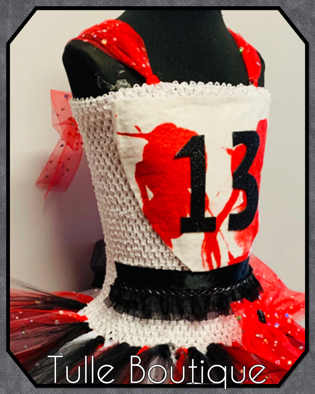 Girls toddlers zombie cheerleader tutu dress, ballgown,halloween fancy dress costume