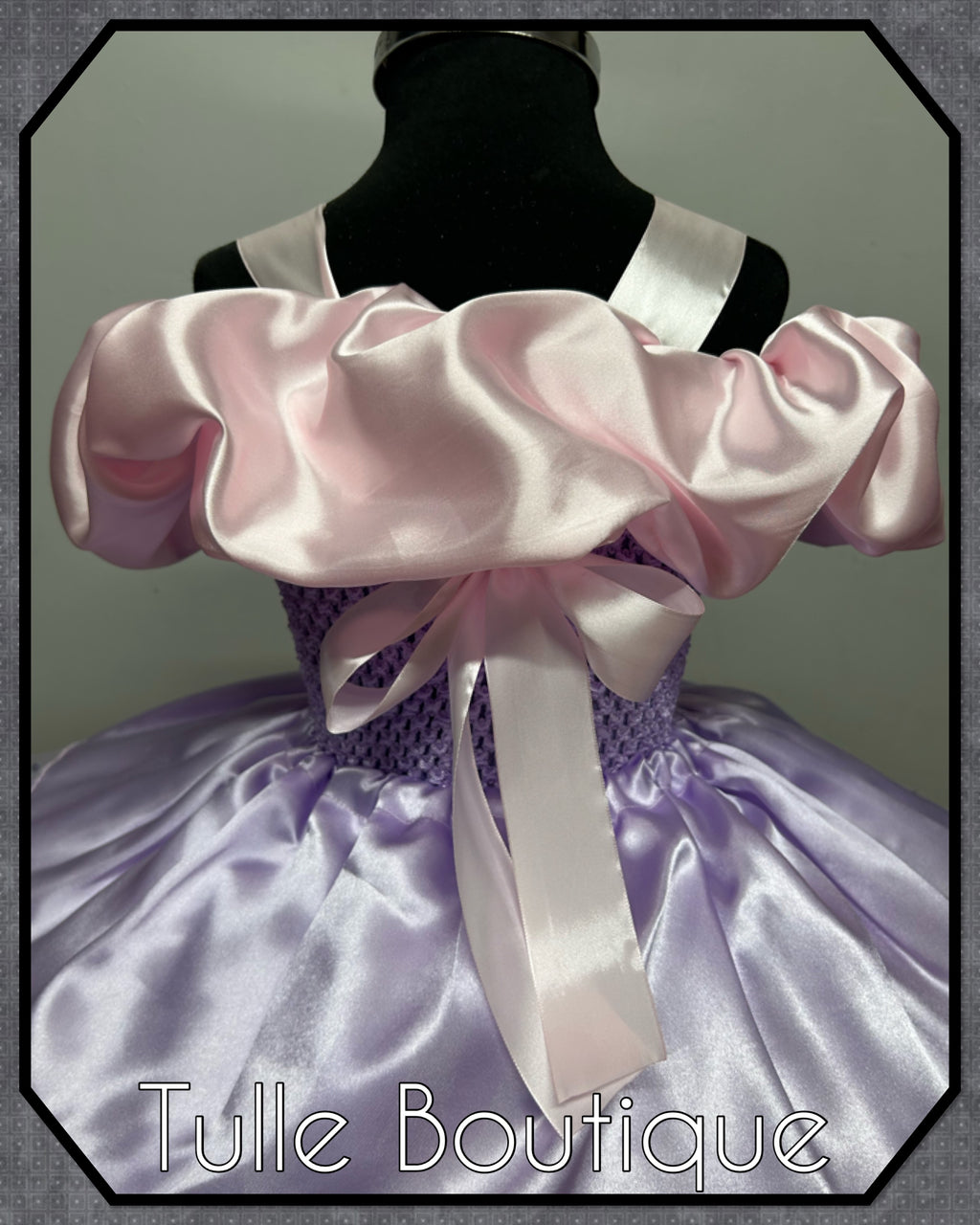 Girls toddlers Rapunzel Pink and lilac Princess tutu dress, birthday ballgown, fancy dress costume