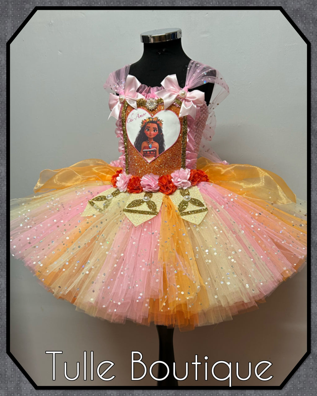 Girls toddlers Princess Moana tutu dress, ballgown,fancy dress costume