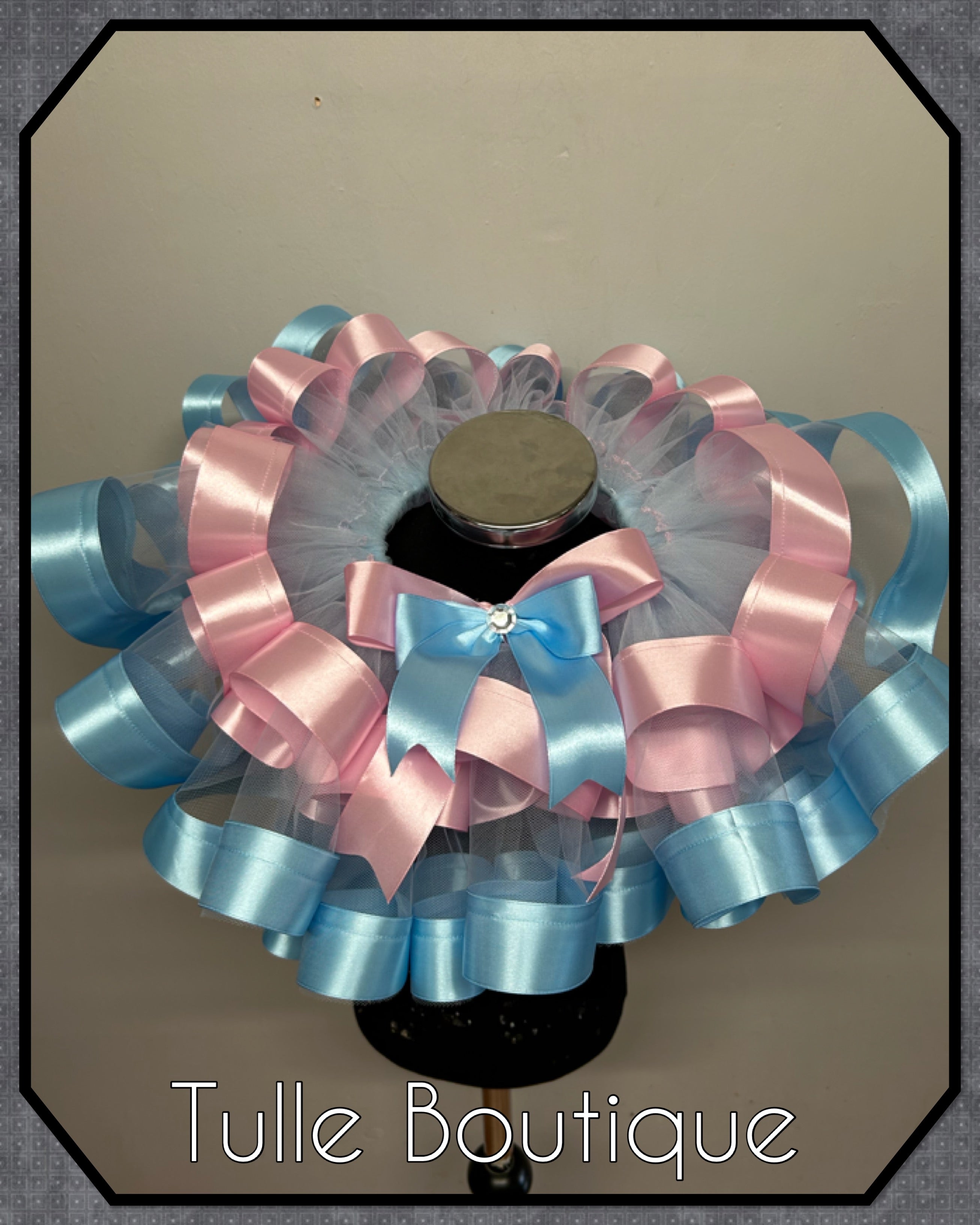 Girls toddlers Pink and Blue Bluey birthday tutu outfit fancy dress costume