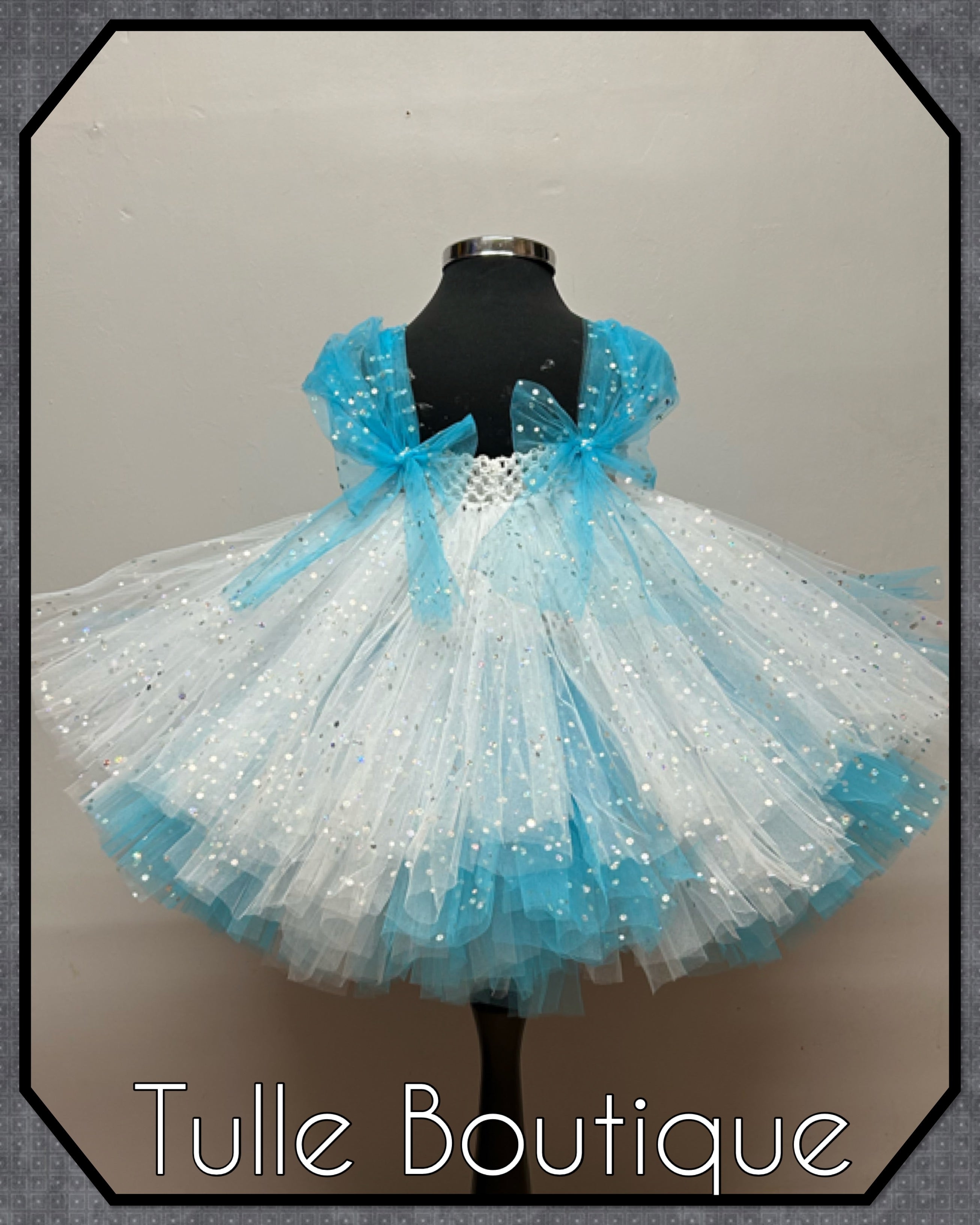 Girls toddlers Princess Elsa and Anna tutu dress, ballgown,Frozen fancy dress costume