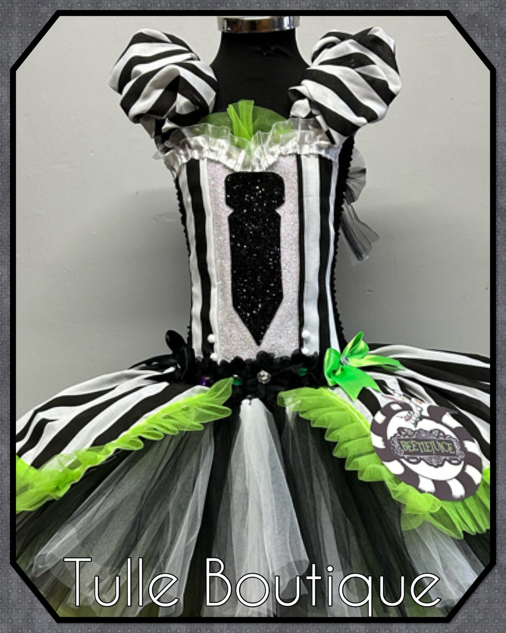 Girls toddlers Beetlejuice tutu dress, ballgown, fancy dress costume