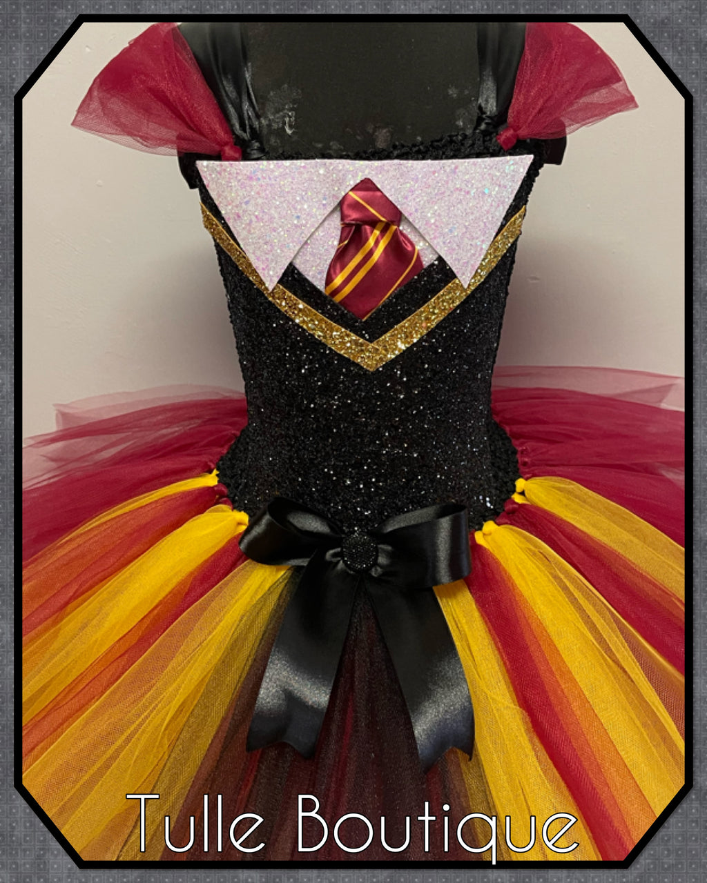 Girls toddlers Harry Potter tutu dress, book day fancy dress wizard Halloween costume