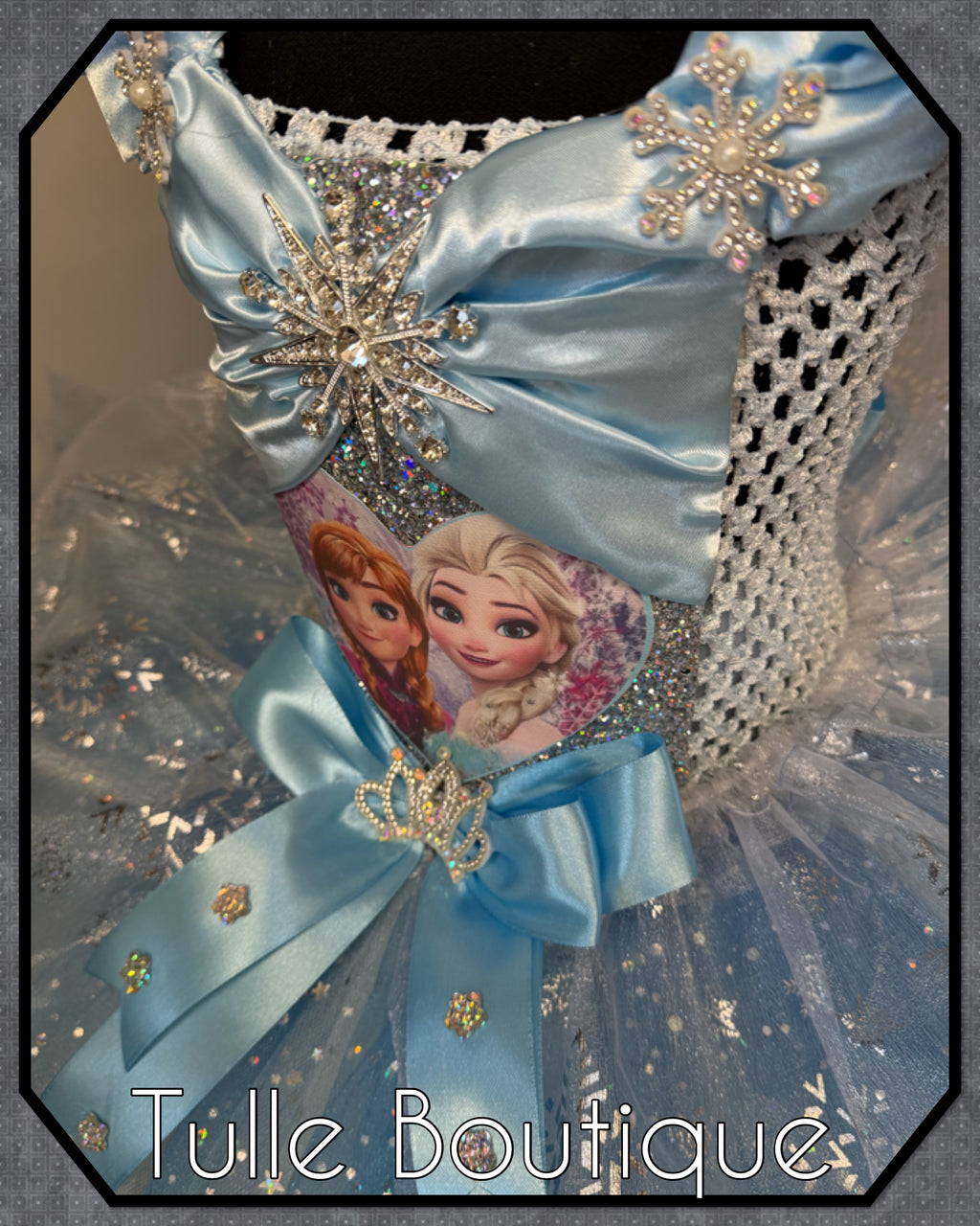 Girls toddlers Princess Elsa sky blue satin tutu dress, frozen ballgown, fancy dress costume