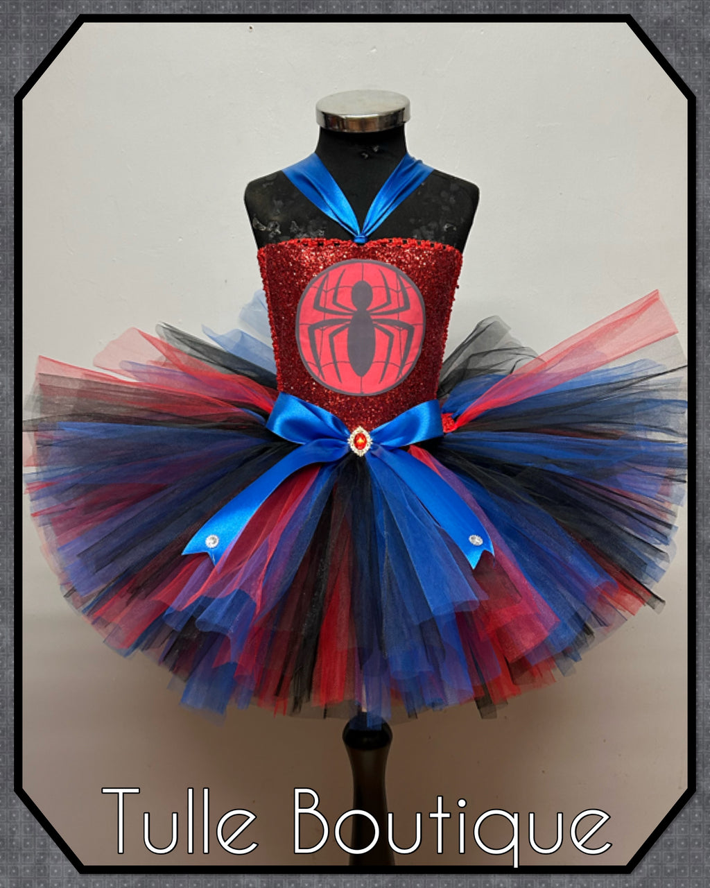 Girls toddlers Spiderman tutu dress, ballgown, fancy dress costume