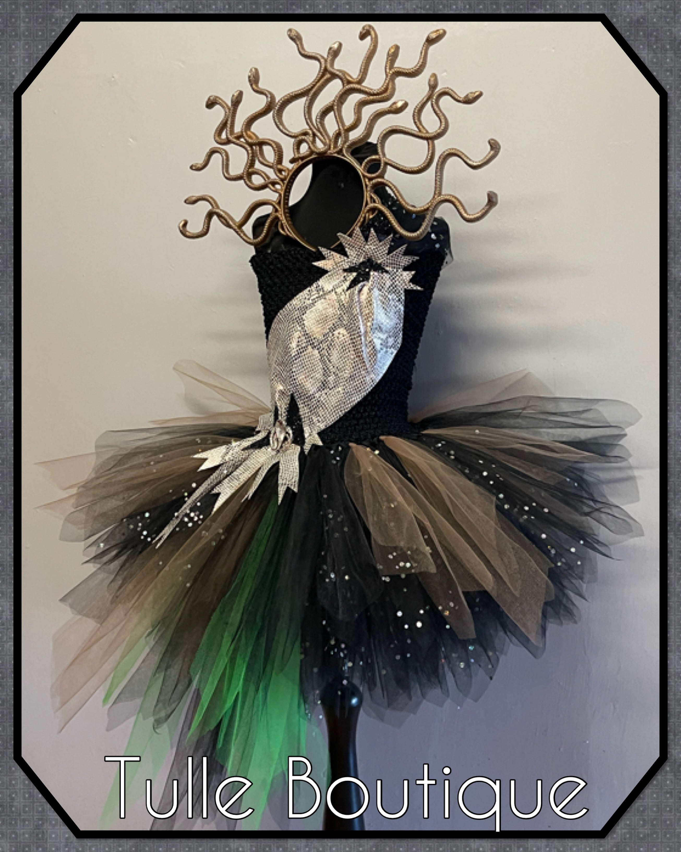 Girls toddlers Medusa Halloween fancy dress costume