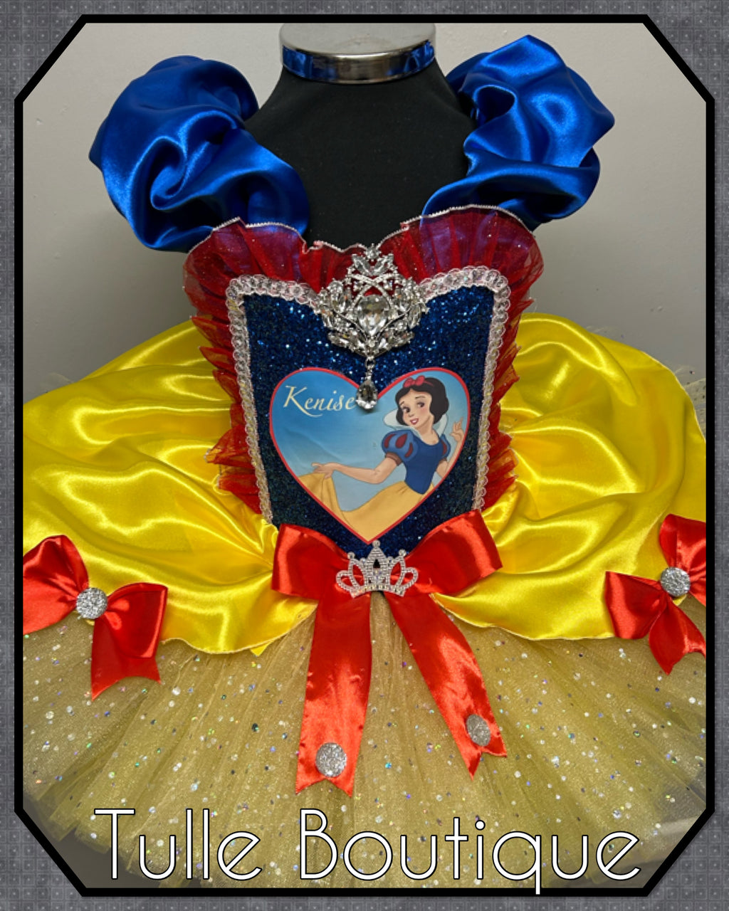 Girls toddlers Snow White Princess tutu birthday party dress,ballgown, fancy dress costume
