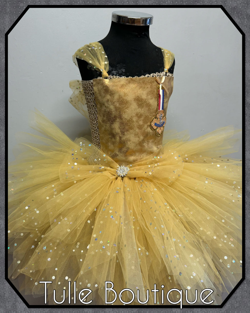 Girls toddlers The cowardly lion tutu dress, ballgown, wizard of Oz fancy dress costume