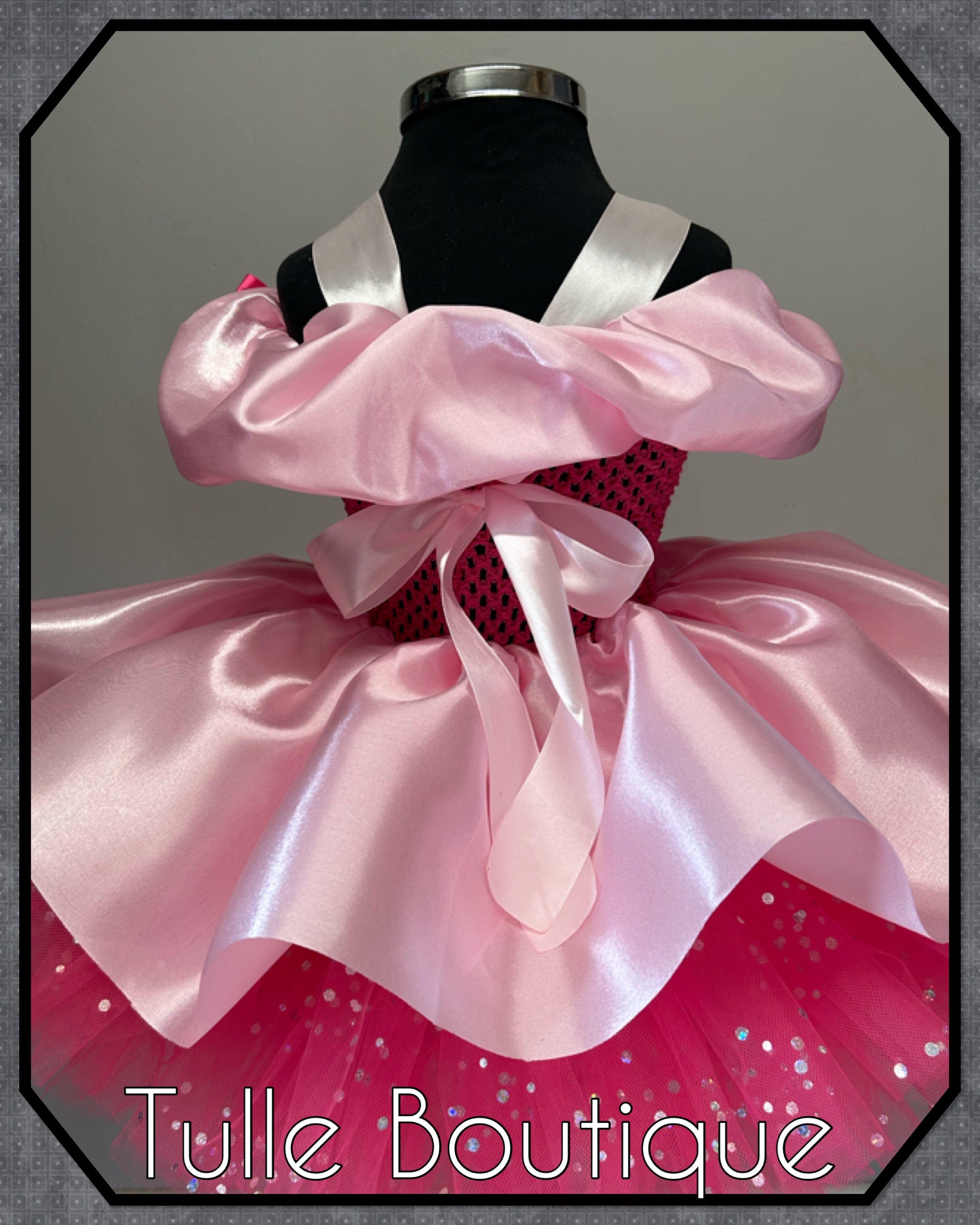 Girls toddlers Princess peppa pig pink tutu dress, birthday ballgown, fancy dress costume