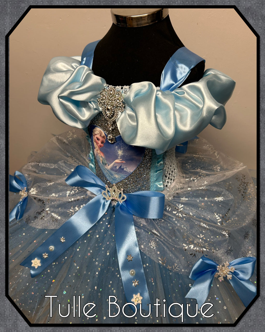 Girls toddlers Princess Elsa frozen tutu birthday party dress,ballgown, fancy dress costume