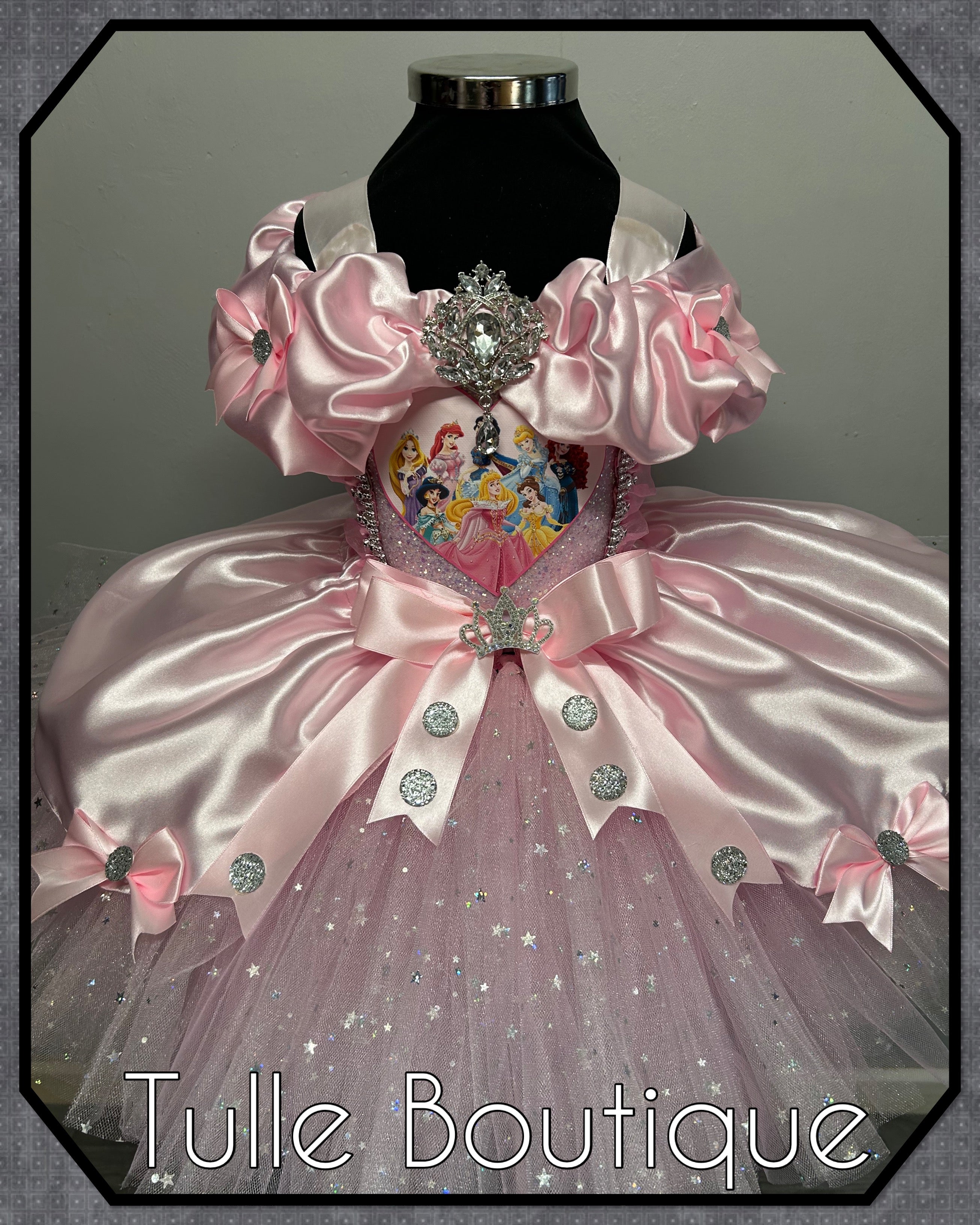 Girls toddlers Disney Princess pink tutu dress, birthday ballgown, fancy dress costume