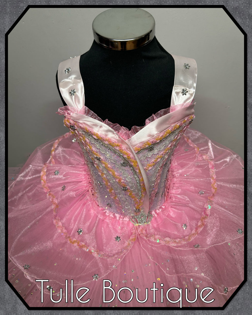 Girls toddlers Glinda Wicked Princess pink tutu dress, birthday ballgown, Good witch fancy dress costume