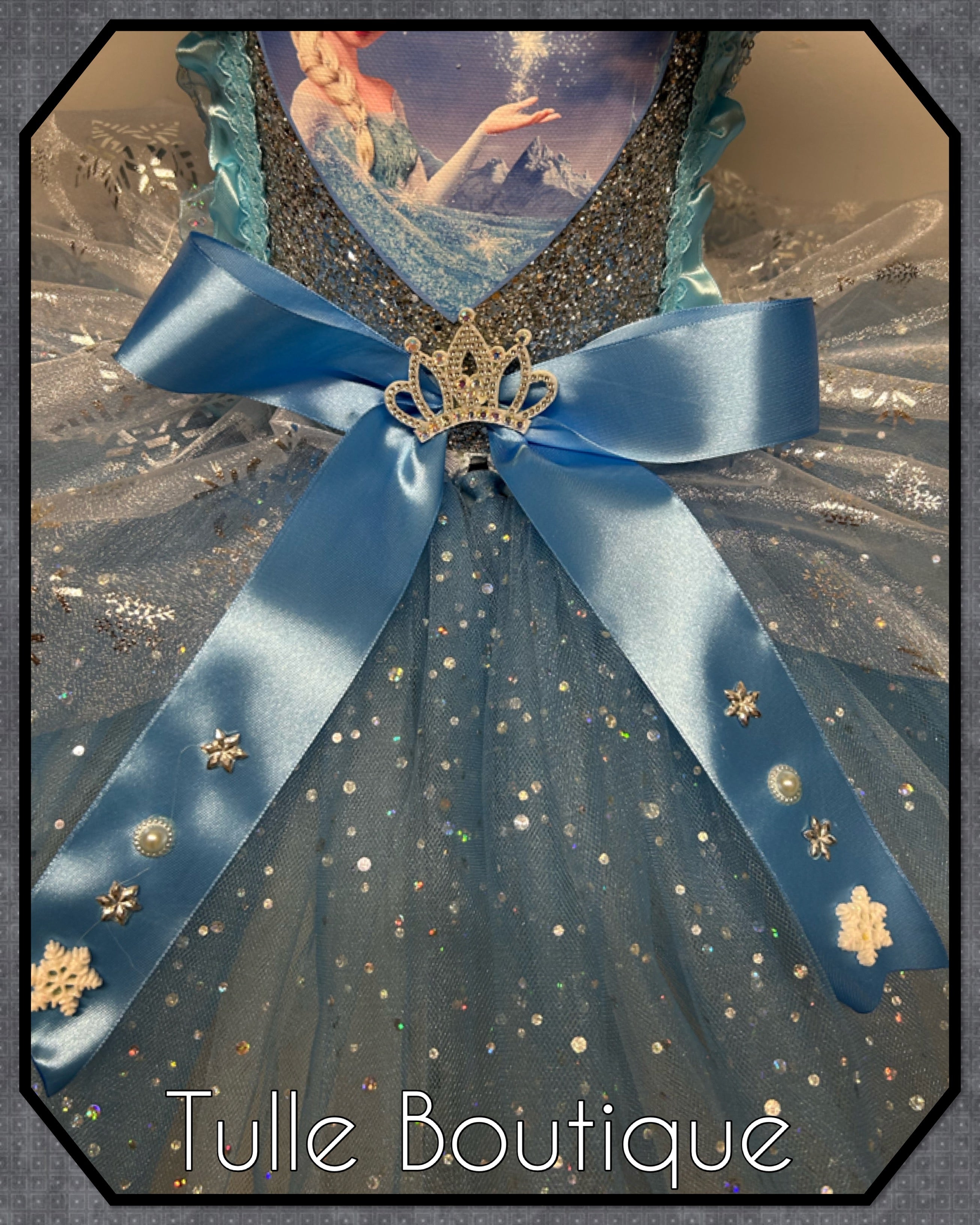 Girls toddlers Princess Elsa frozen tutu birthday party dress,ballgown, fancy dress costume