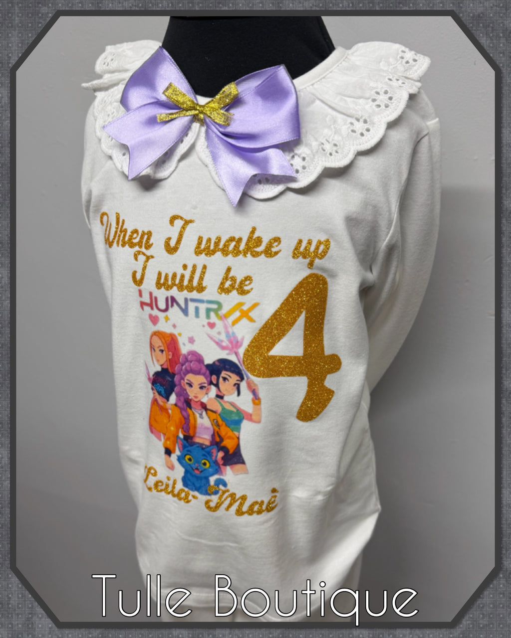 Girls toddlers Kpop demon hunters birthday personalised pjs