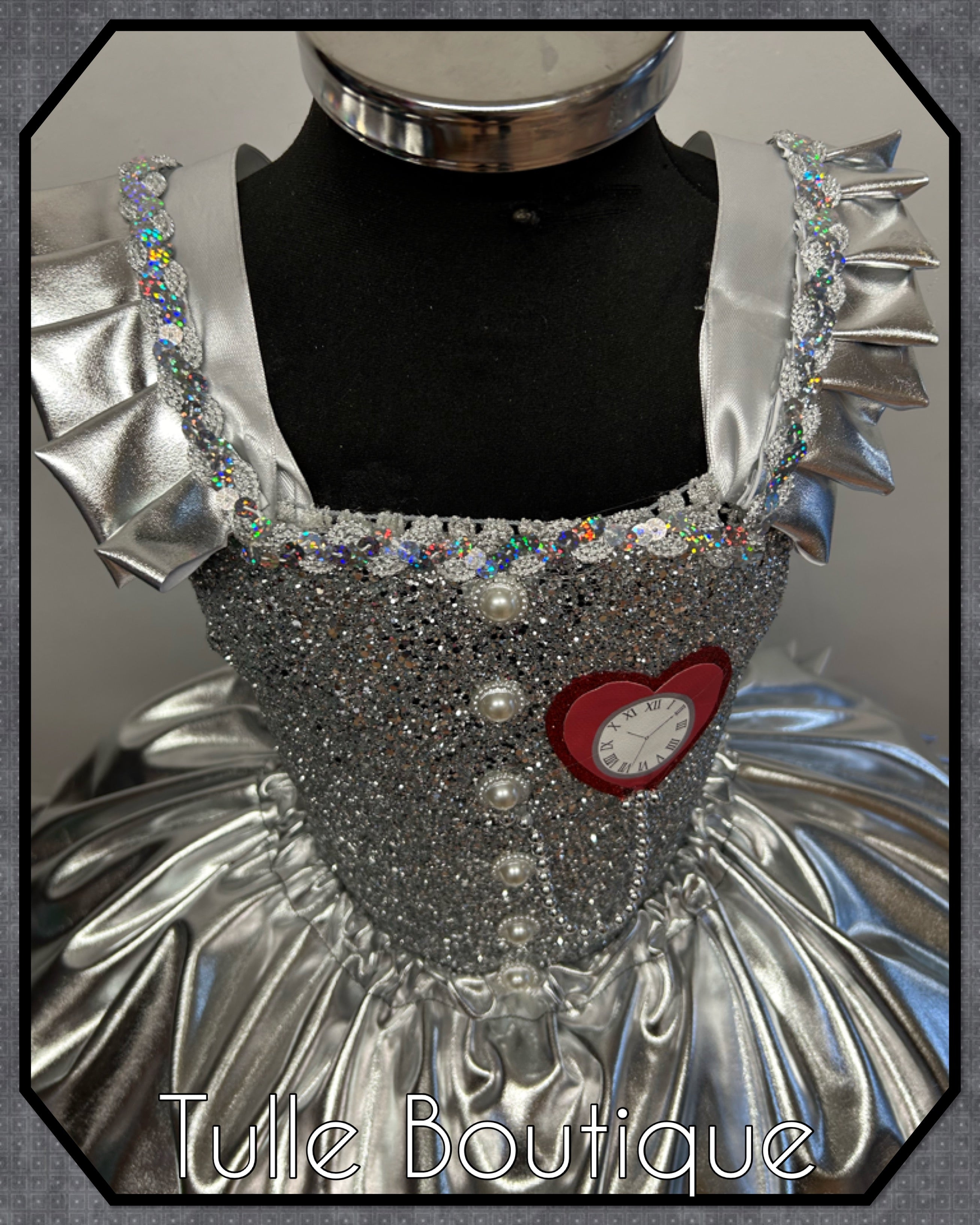 Girls toddlers The Tin man tutu dress, ballgown, wizard of Oz fancy dress costume