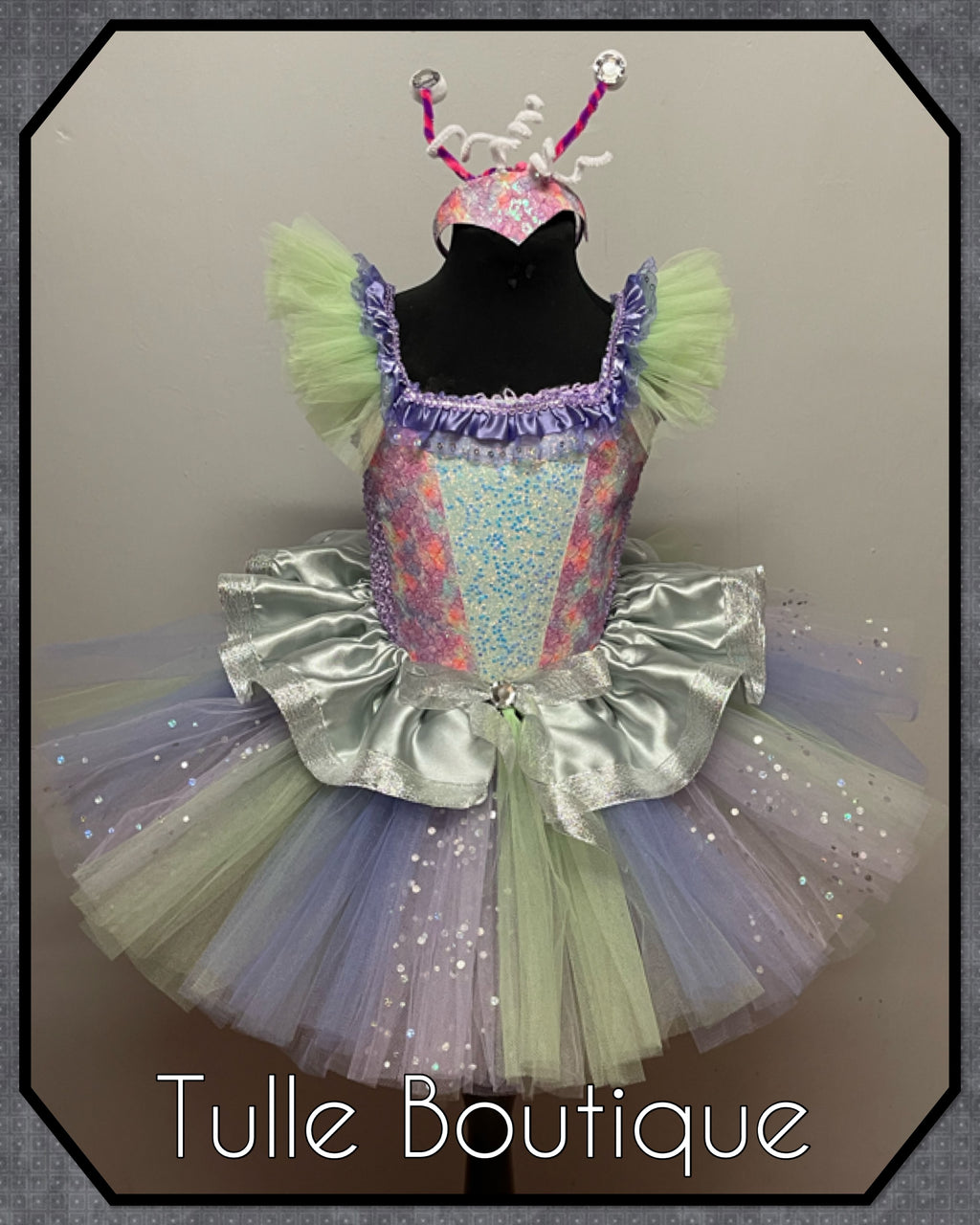 Girls Alien space tutu dress, birthday ballgown, fancy dress costume